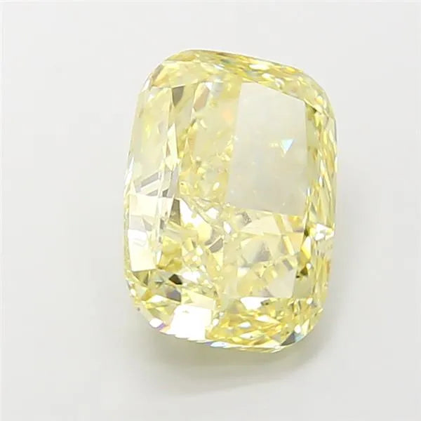 5.13ct Cushion modified Lab Grown Diamond (Colour Fancy Light Yellow, Clarity VS2, IGI Certified)