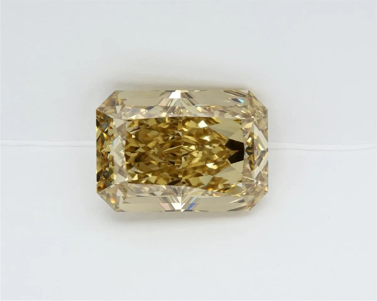 5.57ct Radiant Lab Grown Diamond (Colour Fancy Intense Brownish Yellow, Clarity VVS2, IGI Certified)
