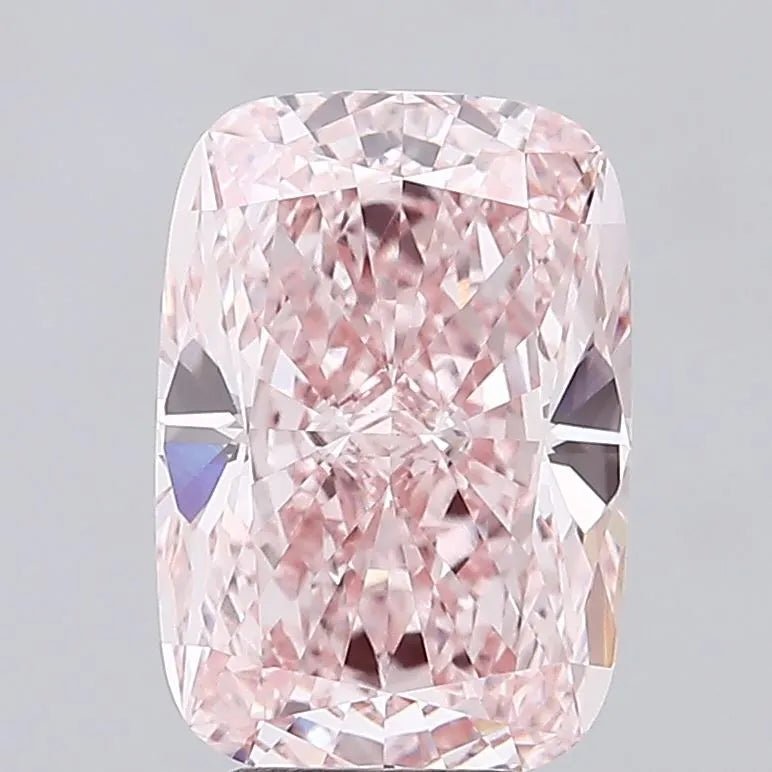 5.01ct Cushion modified Lab Grown Diamond (Colour Fancy Intense Pink, Clarity VS1, IGI Certified) - Jewelry by Cleo