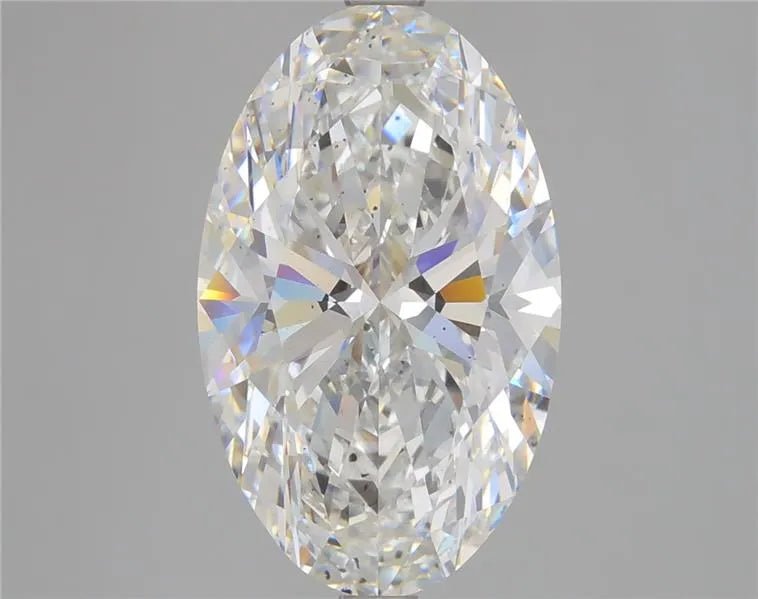 5.42ct Oval Lab Grown Diamond (Colour F, Clarity SI1, IGI Certified) - Jewelry by Cleo