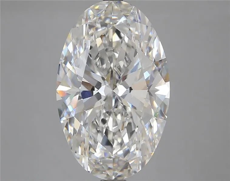 5.91ct Oval Lab Grown Diamond (Colour F, Clarity VS1, IGI Certified) - Jewelry by Cleo
