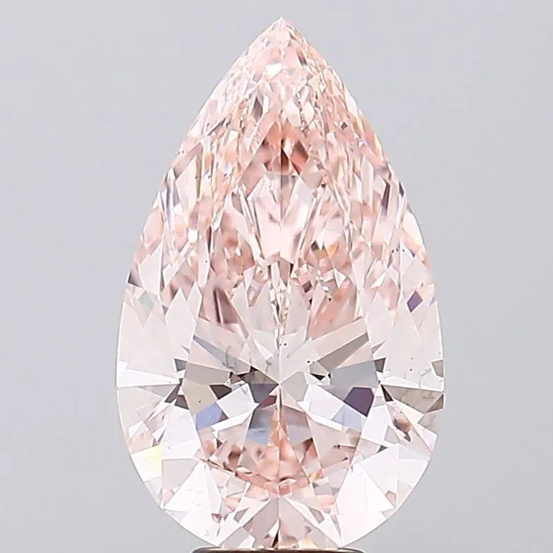 7.59ct Pear Lab Grown Diamond (Colour Fancy Pink, Clarity VS2, IGI Certified)