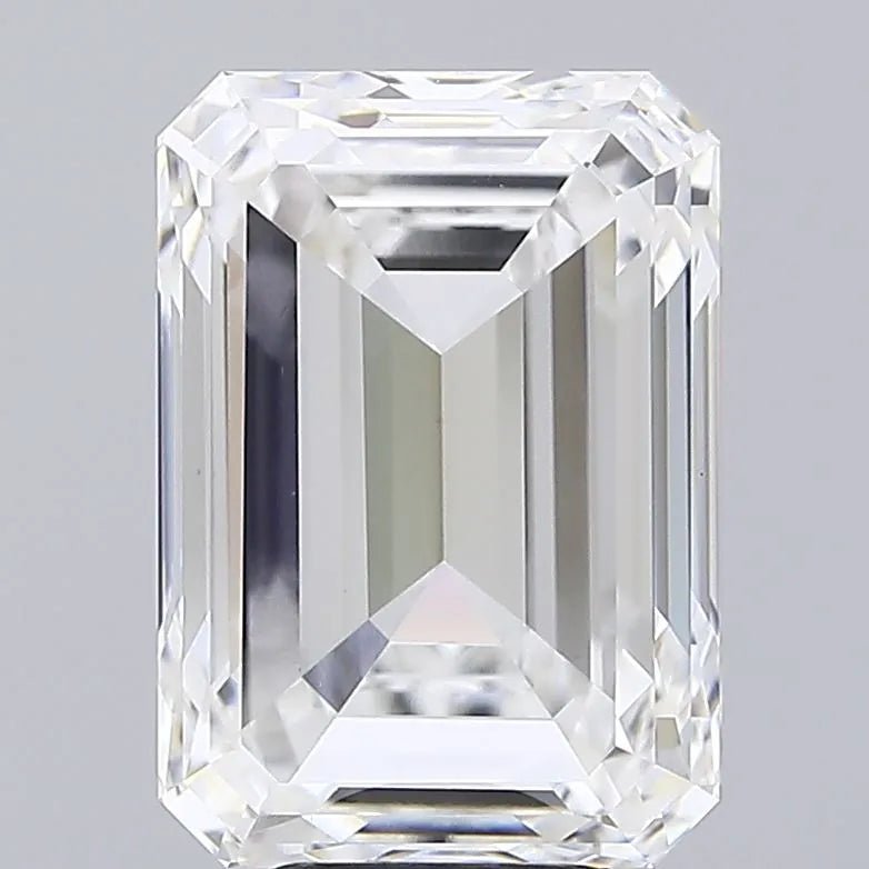 7.00ct Emerald Lab Grown Diamond (Colour E, Clarity VVS2, IGI Certified) - Jewelry by Cleo
