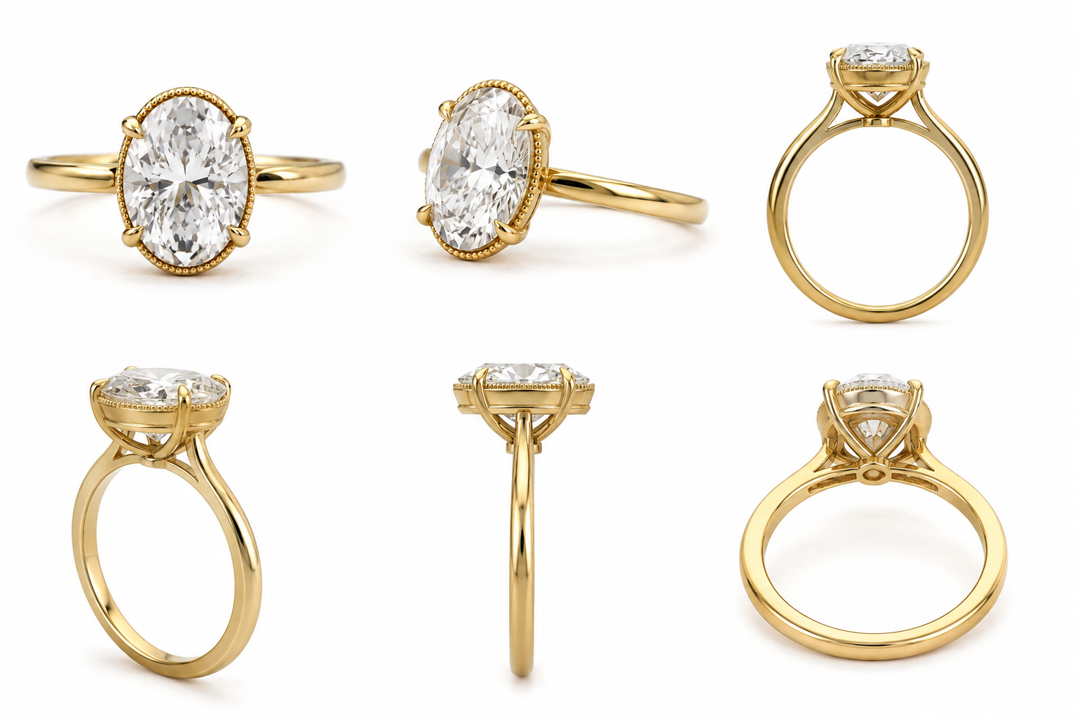 The Iris — Oval Lab-Grown Diamond Solitaire