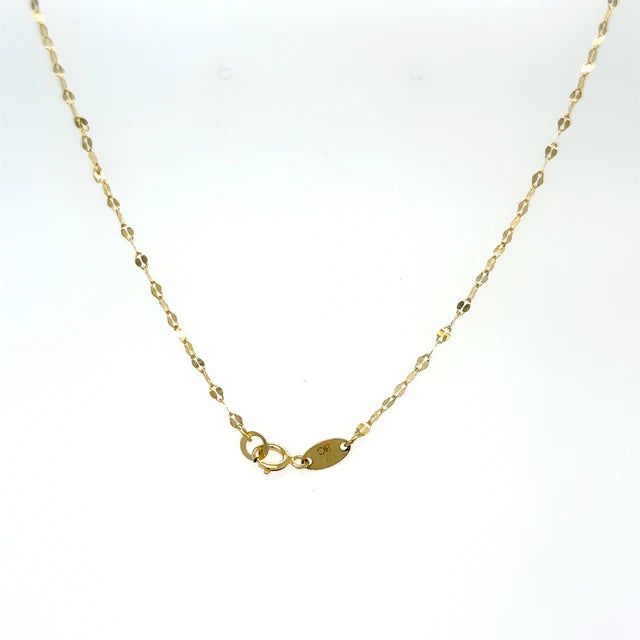 14kt Yellow Gold Mirror Chain Necklace