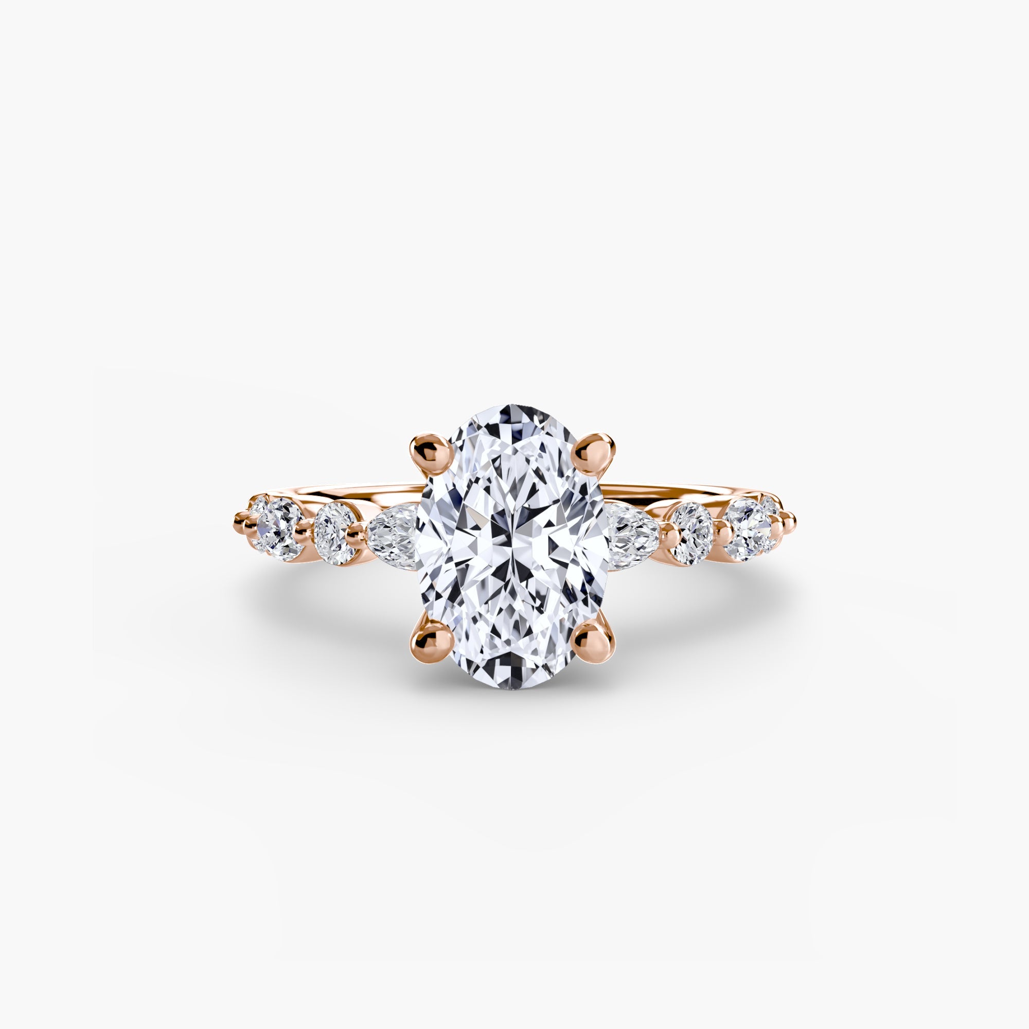 Solitaire with Eternity Pavé 2 - Jewelry by Cleo