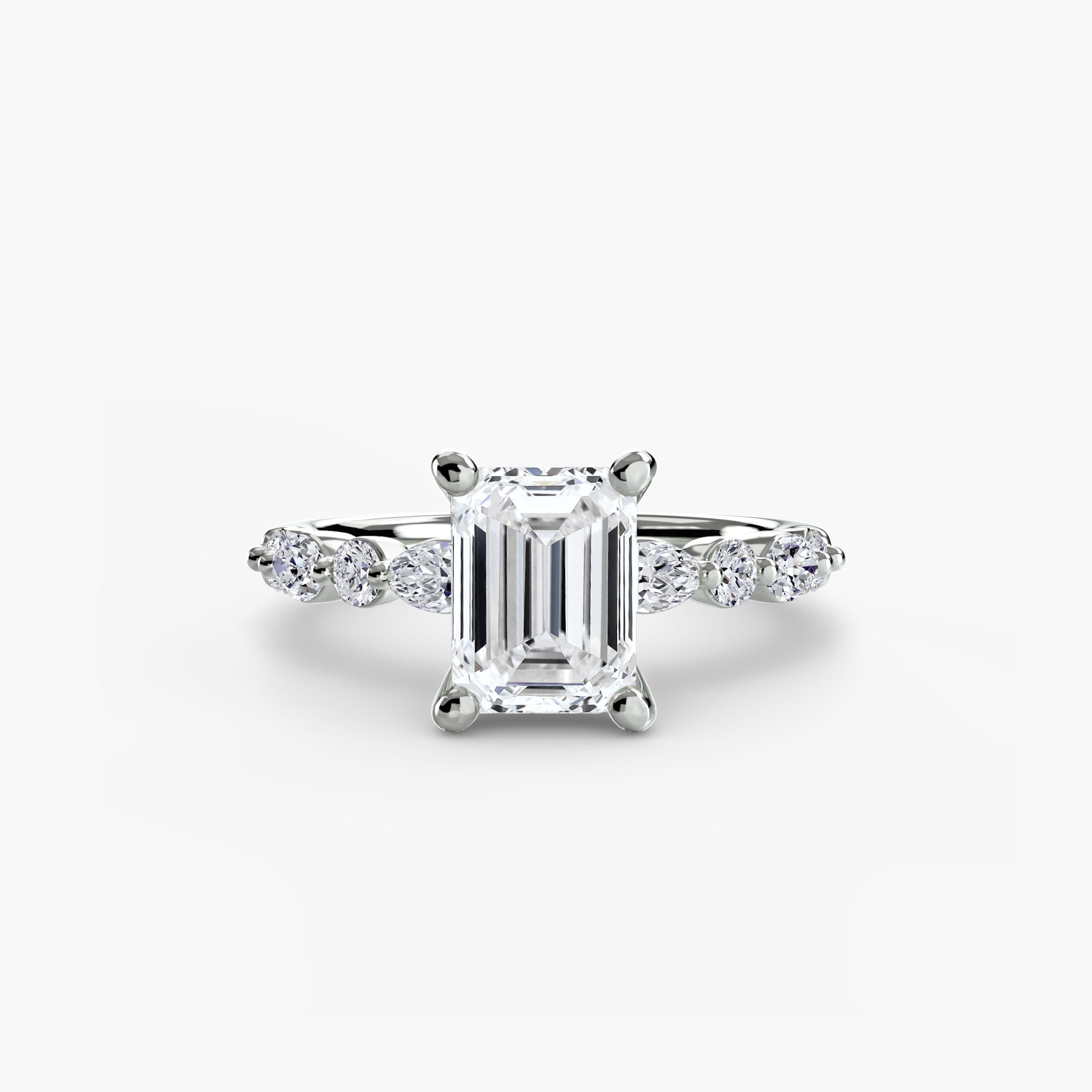 Solitaire with Eternity Pavé 2 - Jewelry by Cleo