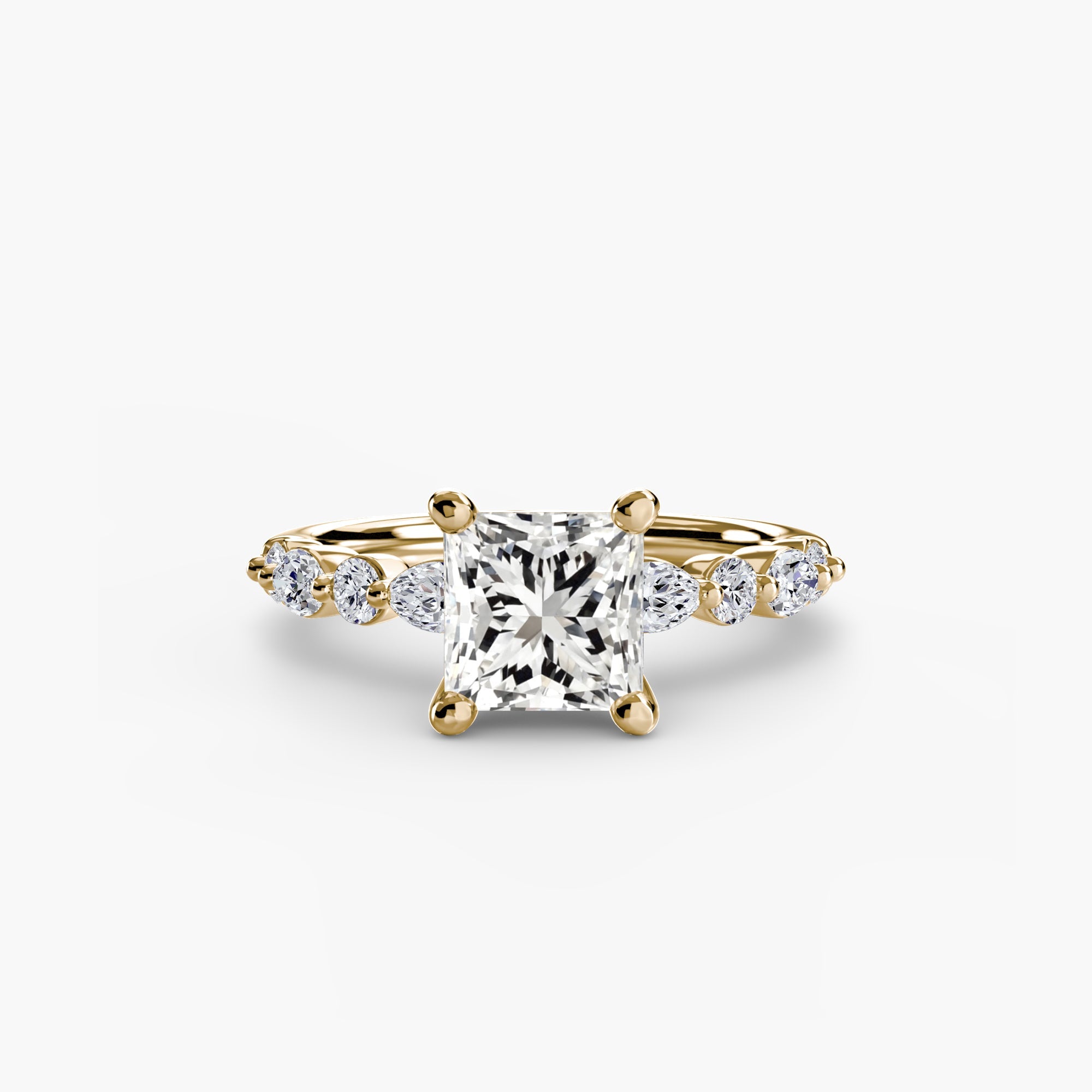Solitaire with Eternity Pavé 2 - Jewelry by Cleo