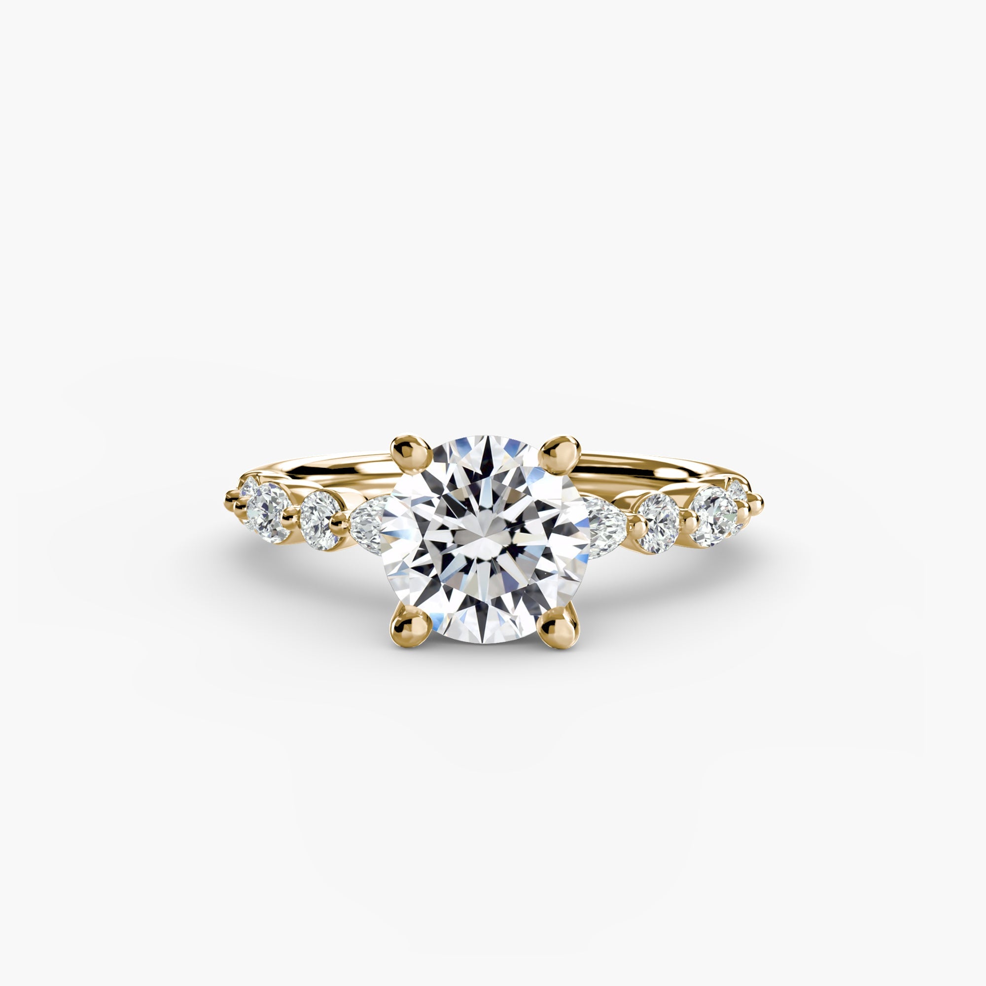 Solitaire with Eternity Pavé 2 - Jewelry by Cleo