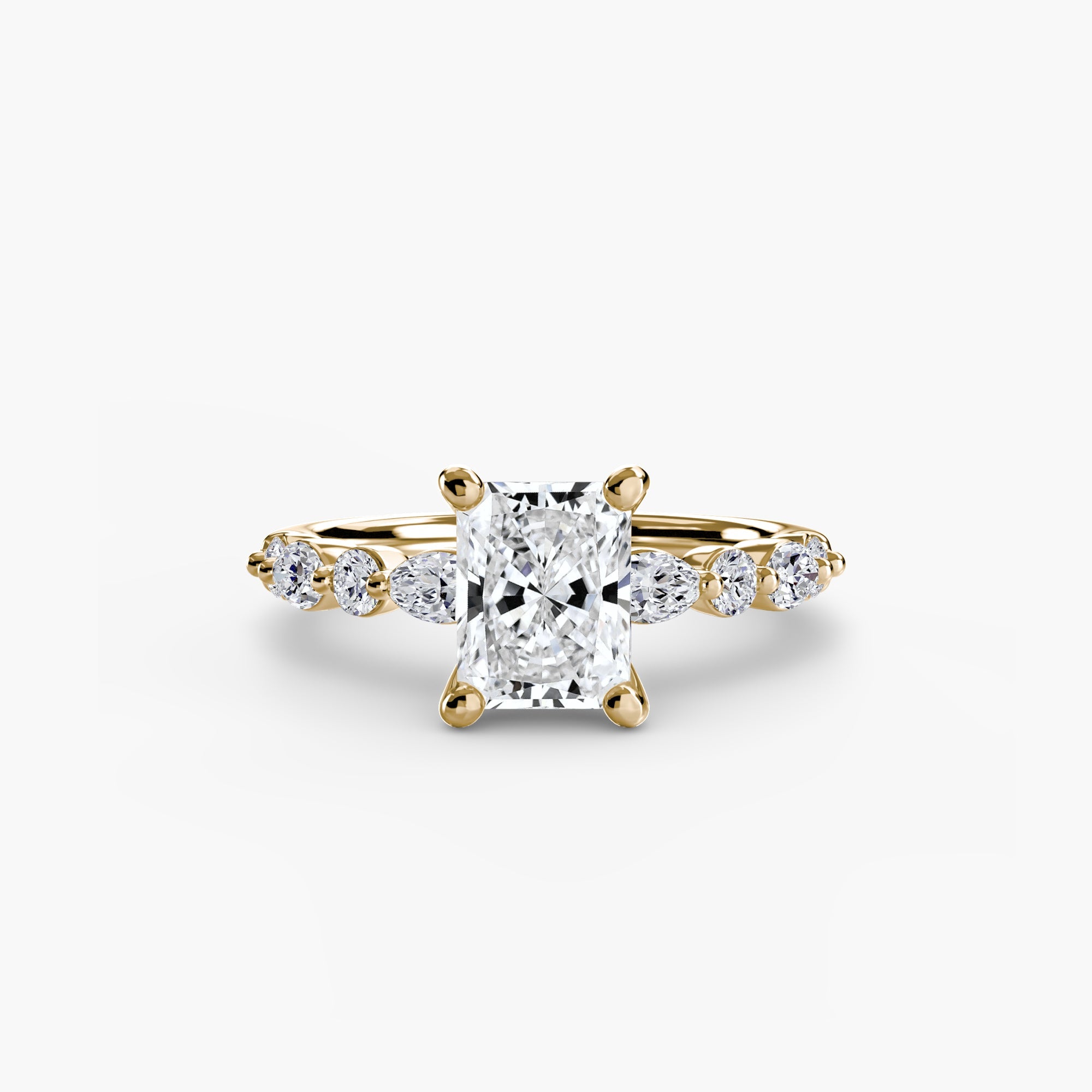 Solitaire with Eternity Pavé 2 - Jewelry by Cleo