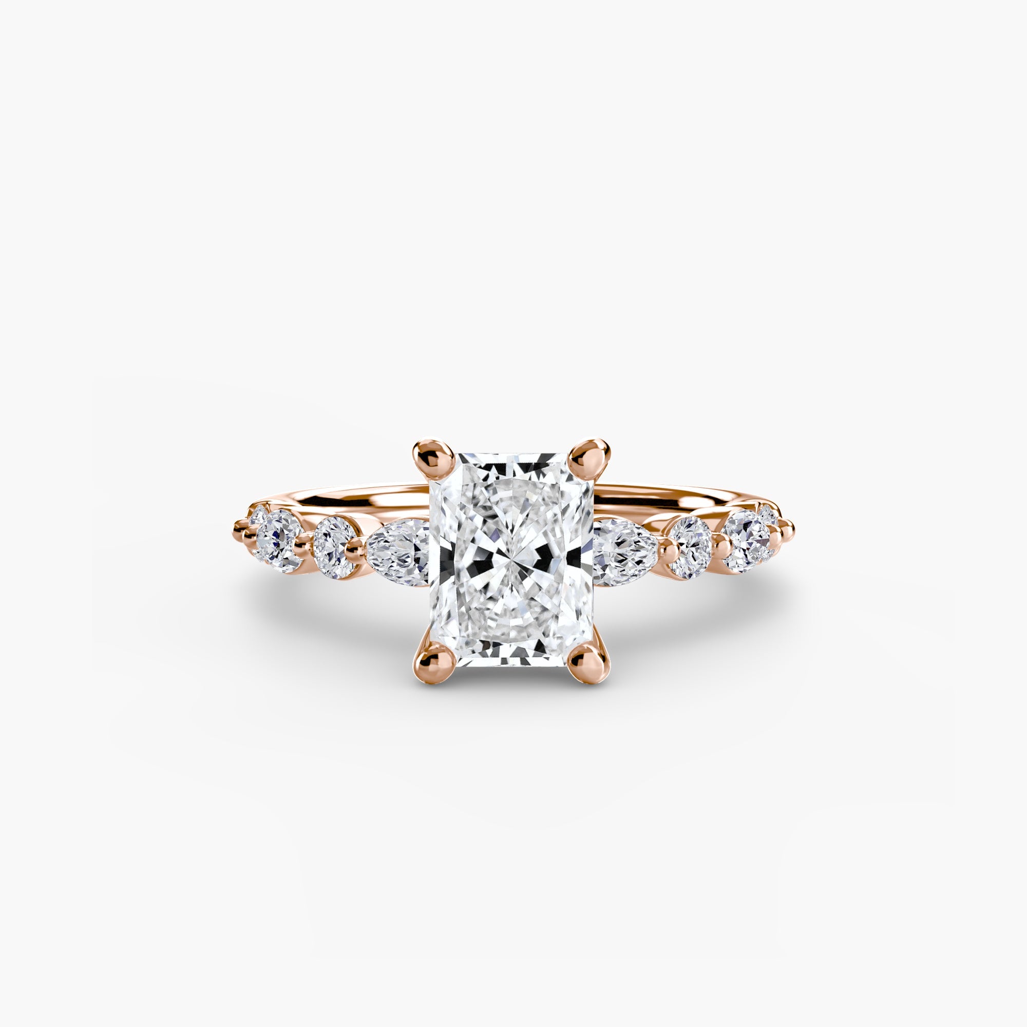 Solitaire with Eternity Pavé 2 - Jewelry by Cleo