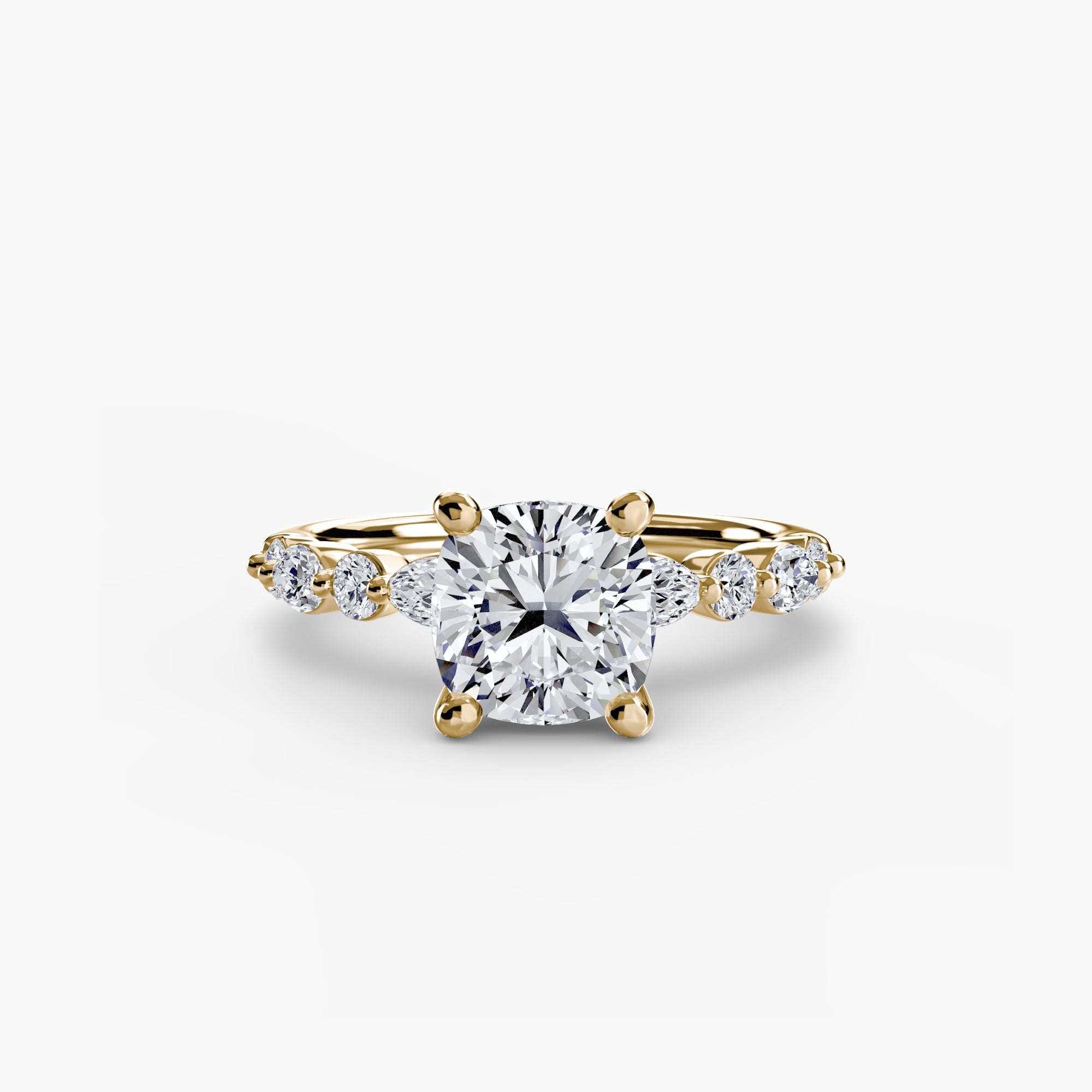 Solitaire with Eternity Pavé 2 - Jewelry by Cleo