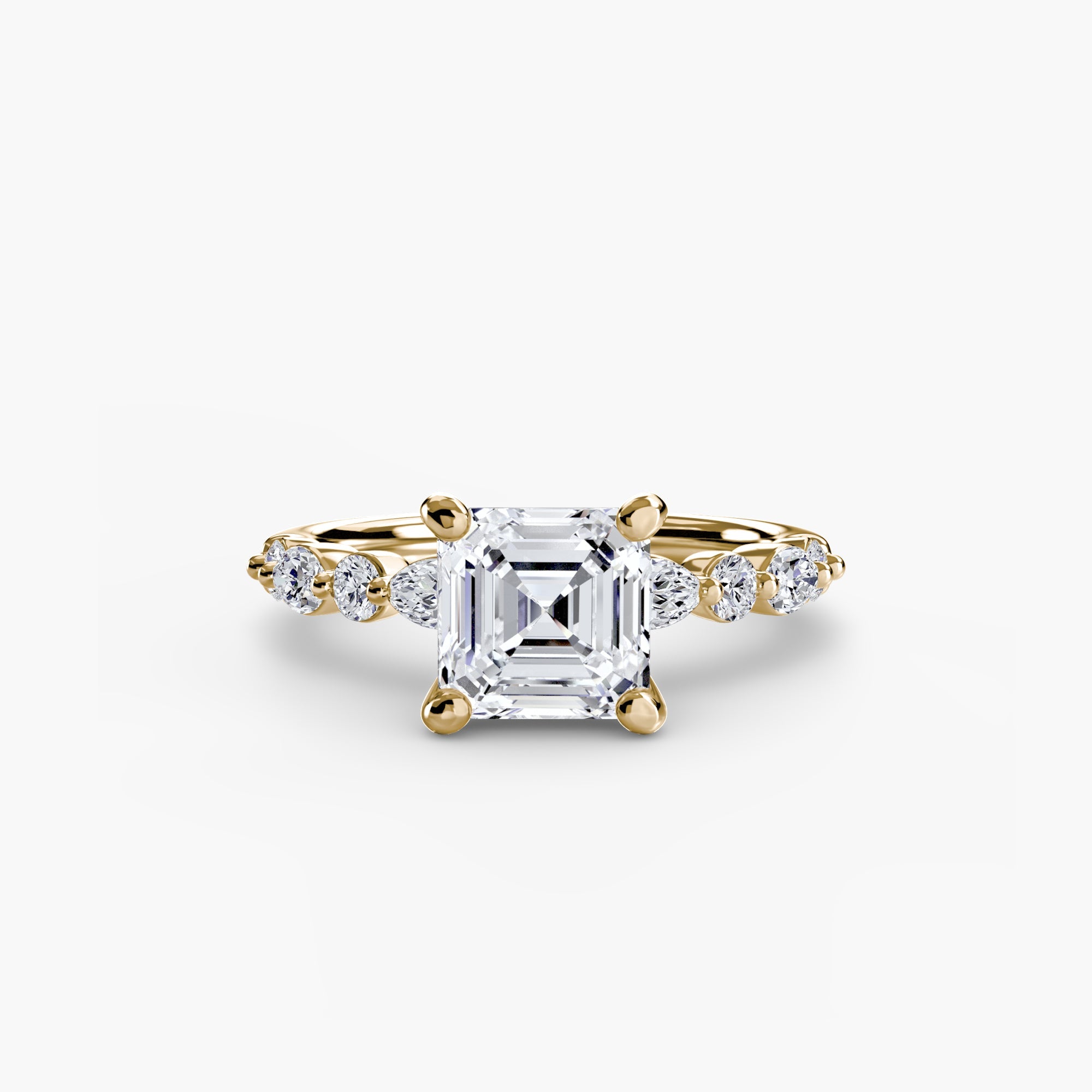 Solitaire with Eternity Pavé 2 - Jewelry by Cleo