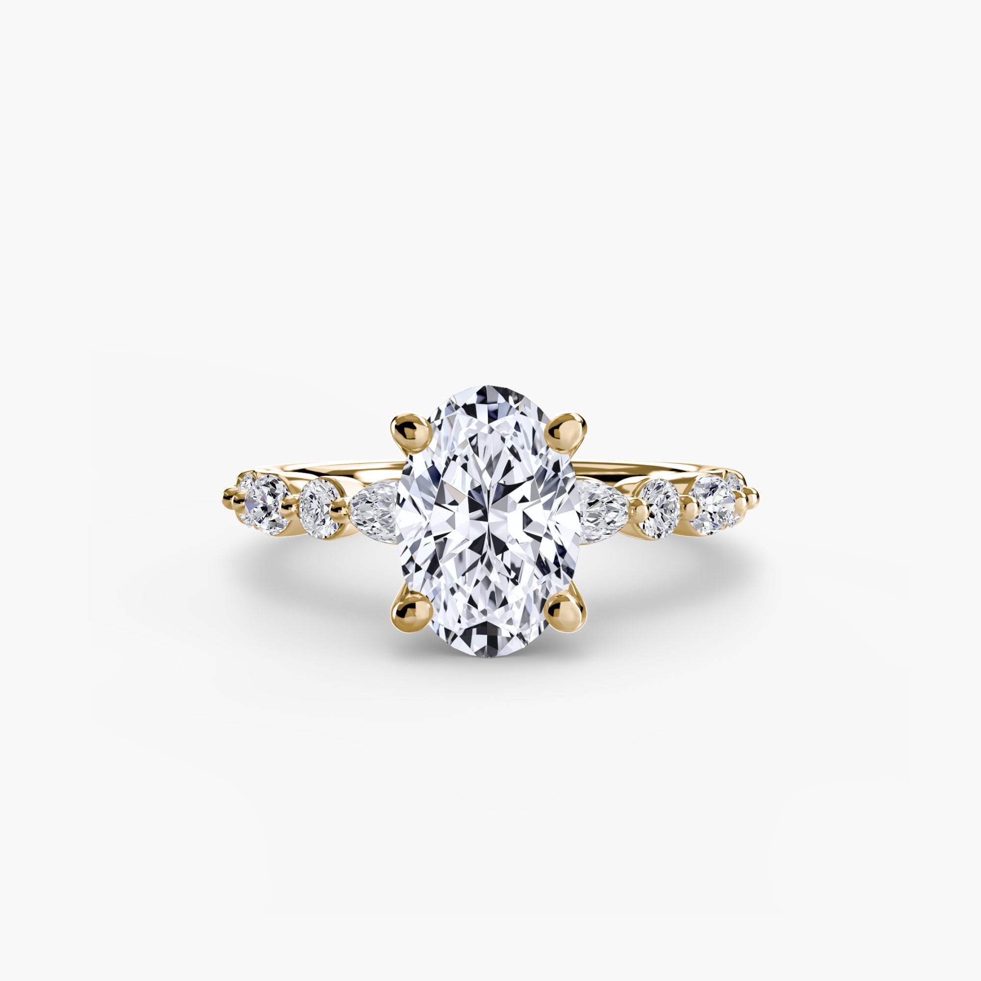 Solitaire with Eternity Pavé 2 - Jewelry by Cleo