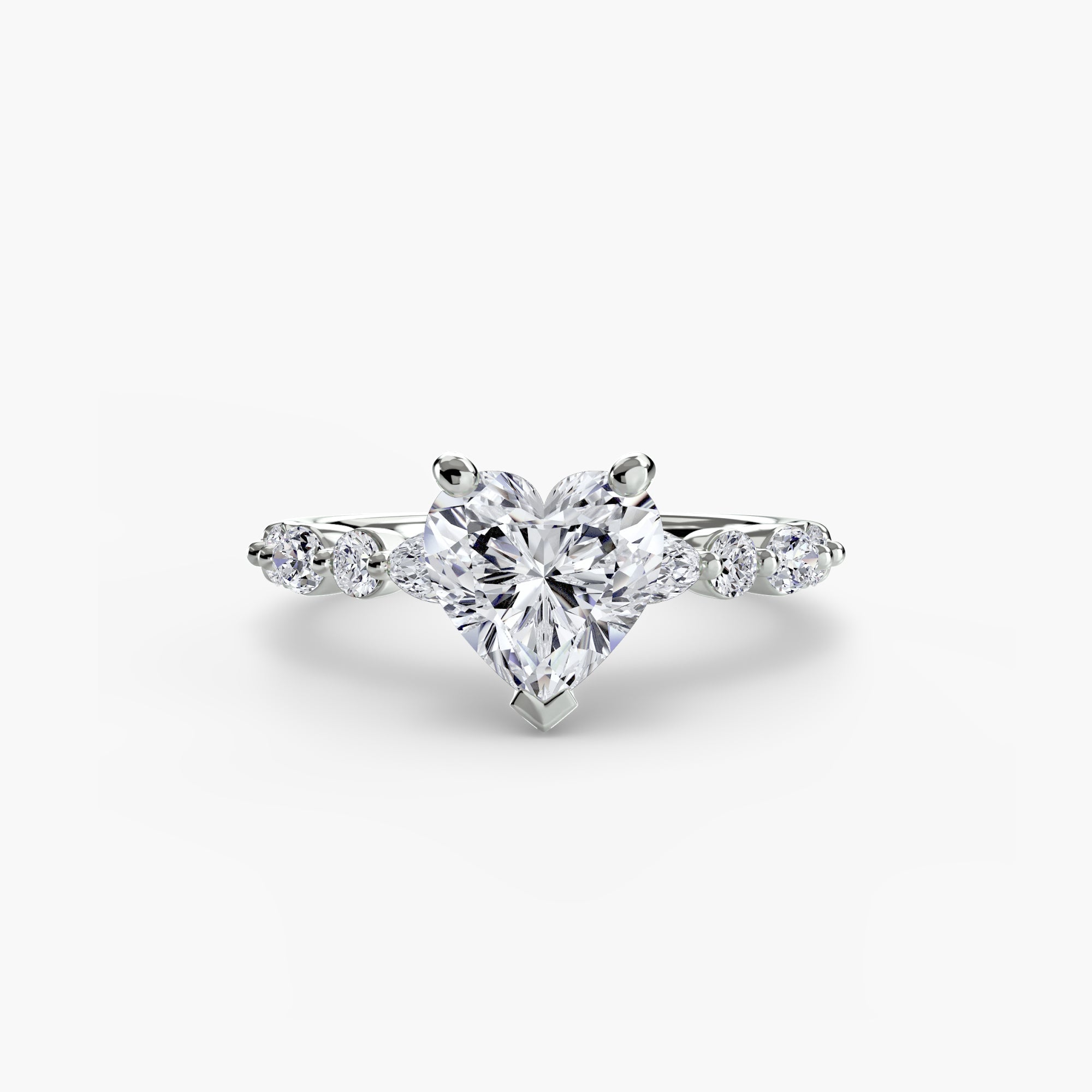 Solitaire with Eternity Pavé 2 - Jewelry by Cleo