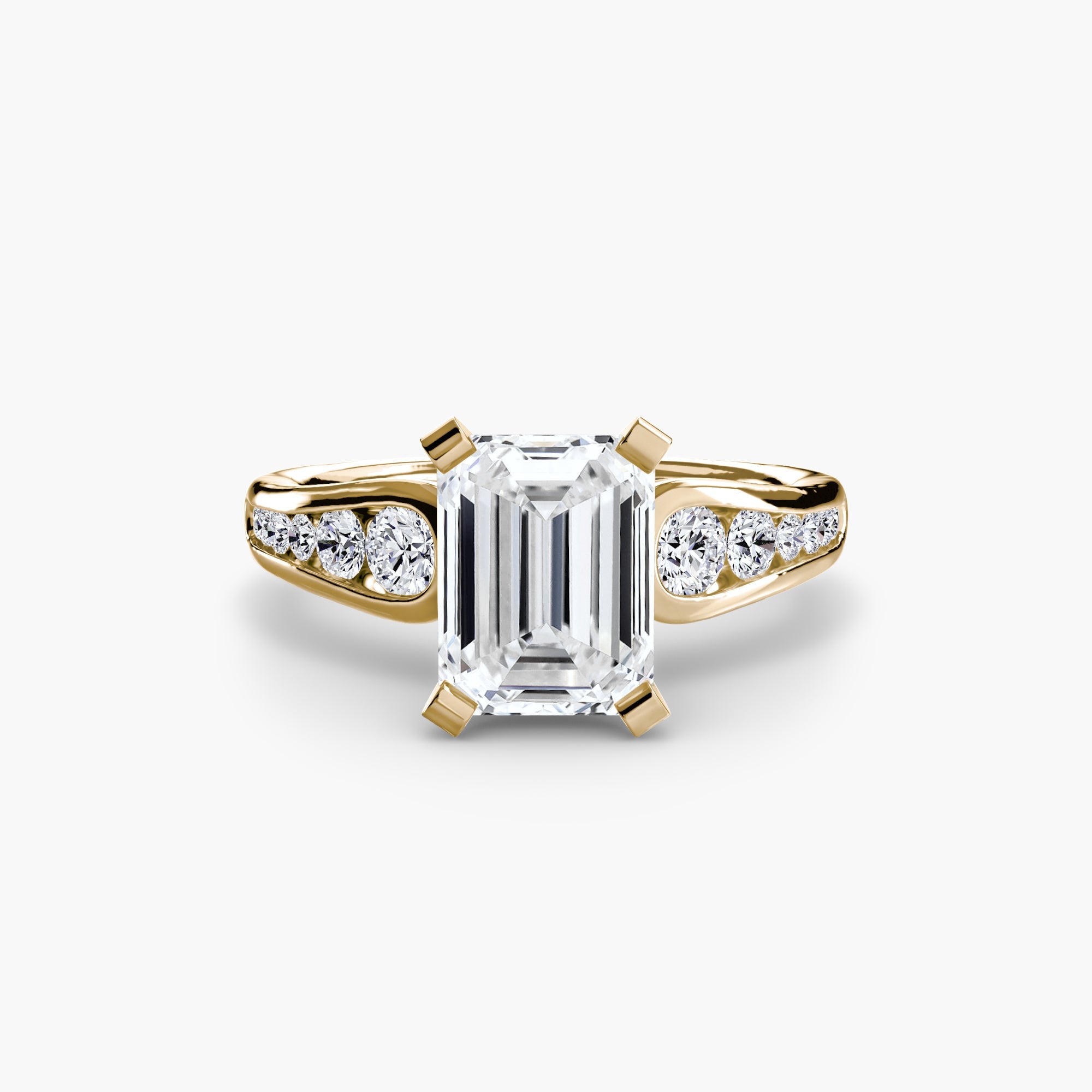Solitaire with Pavé 2 - Jewelry by Cleo