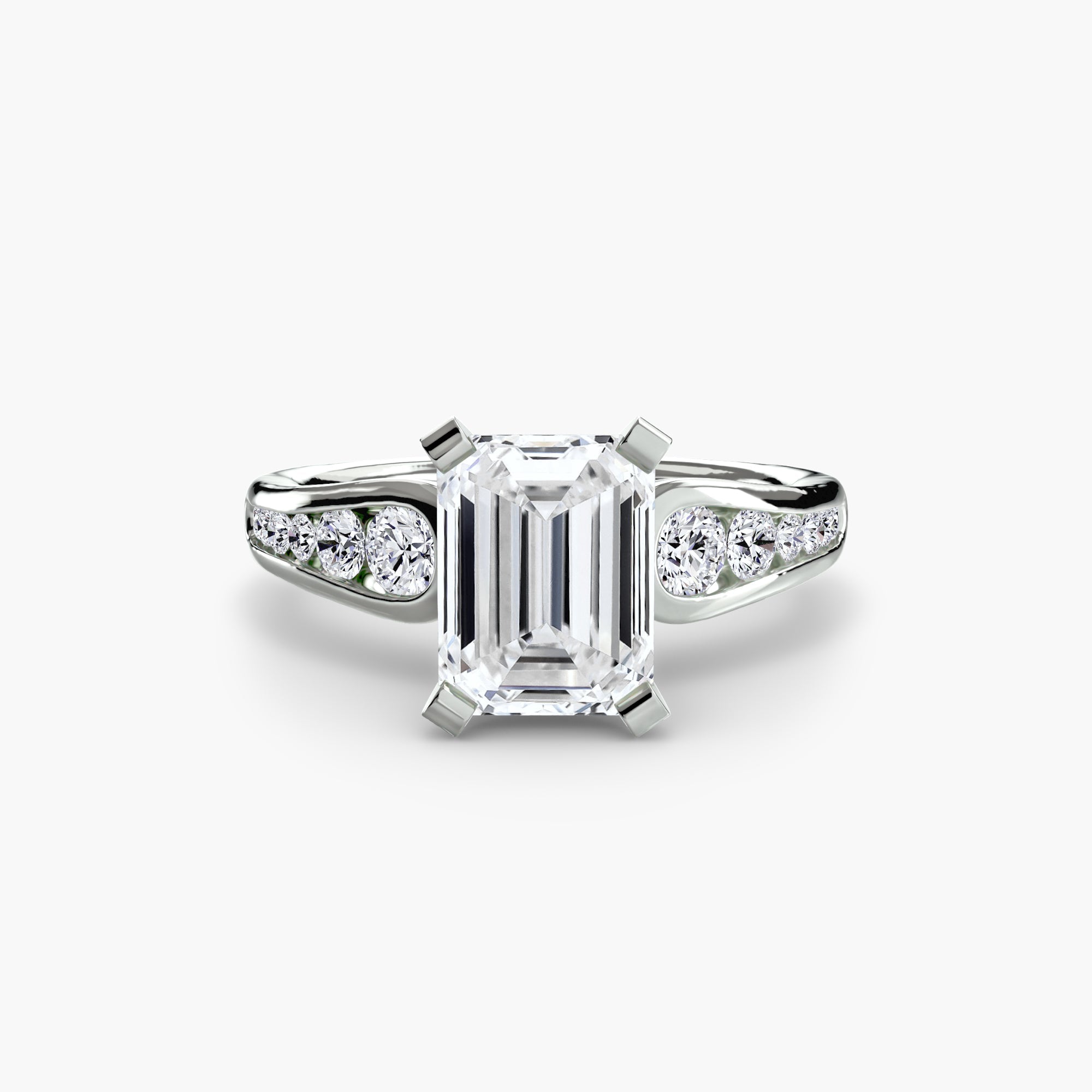 Solitaire with Pavé 2 - Jewelry by Cleo