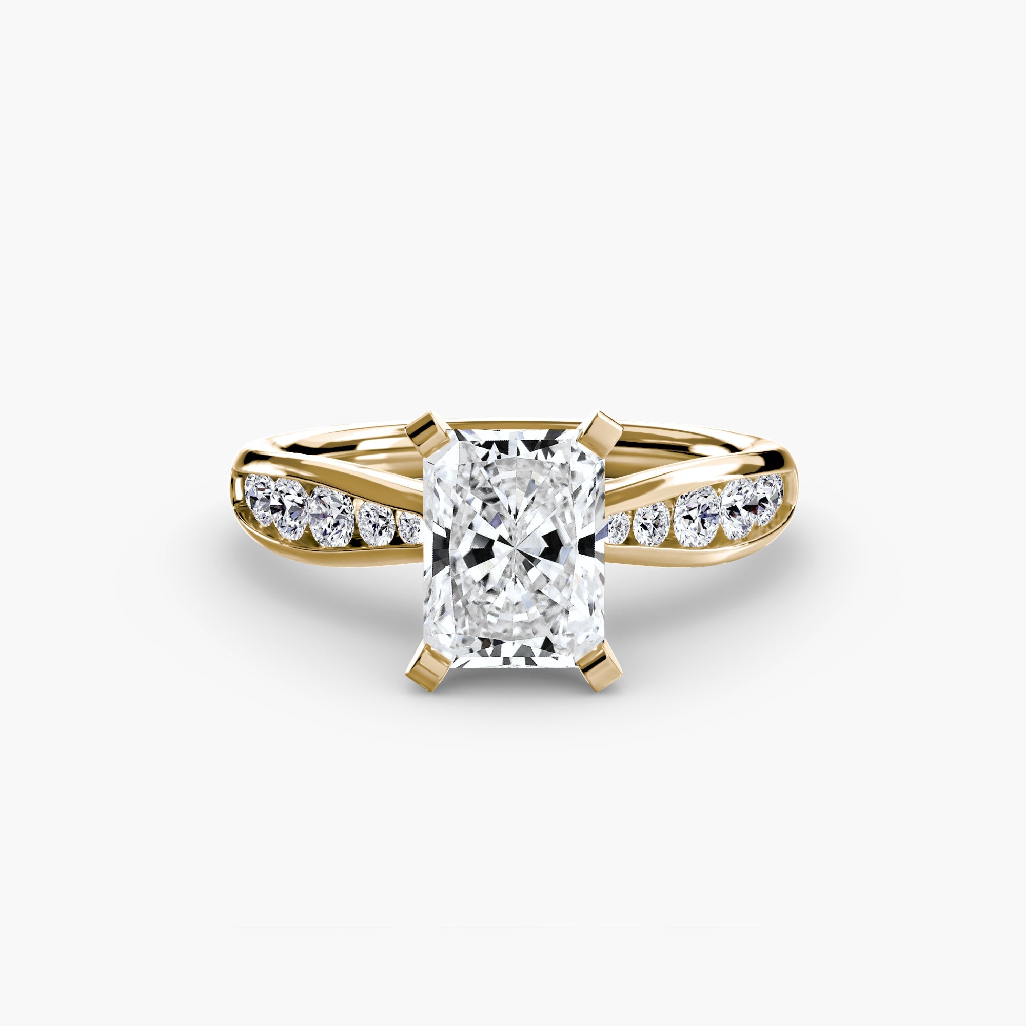 Solitaire with Pavé 3 - Jewelry by Cleo