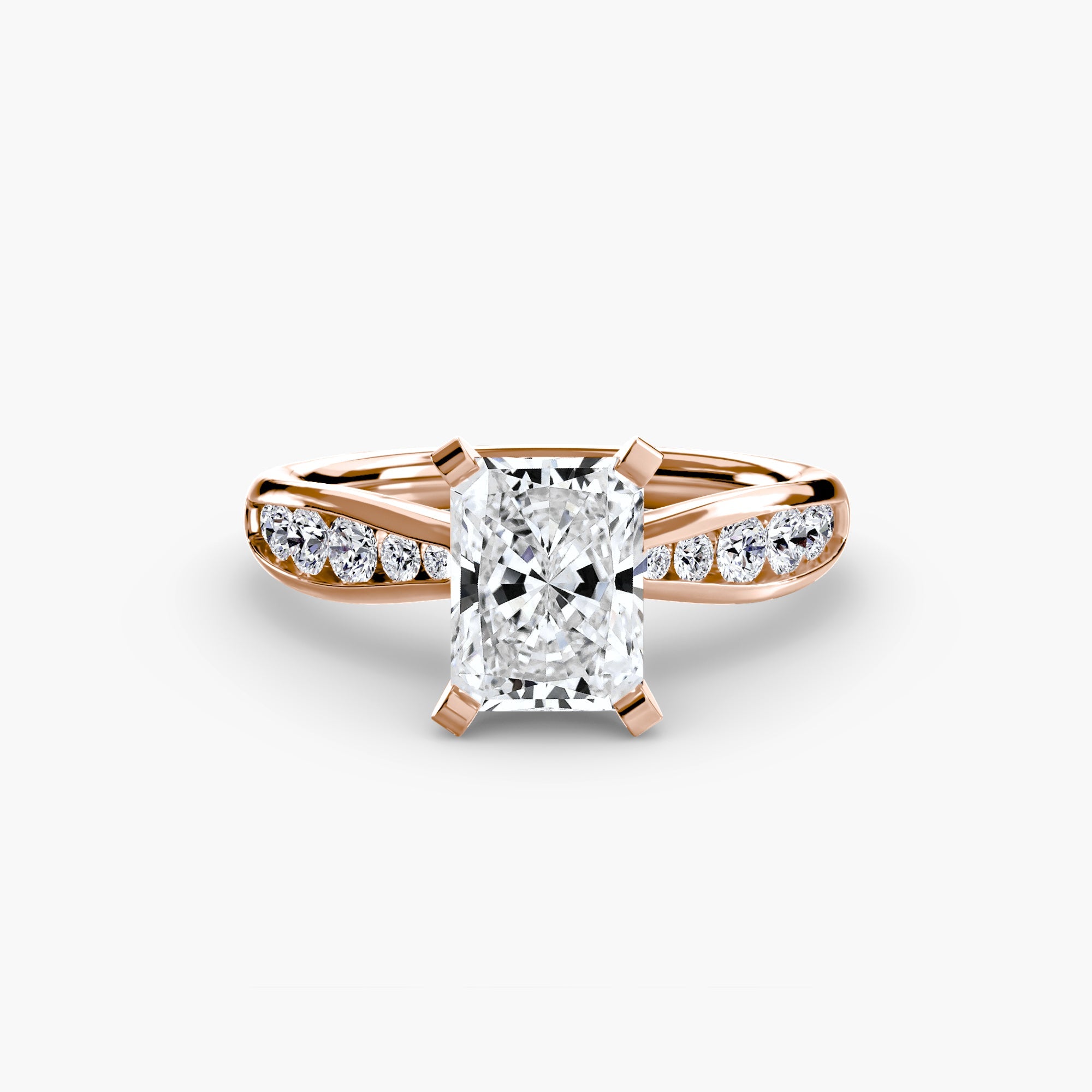 Solitaire with Pavé 3 - Jewelry by Cleo