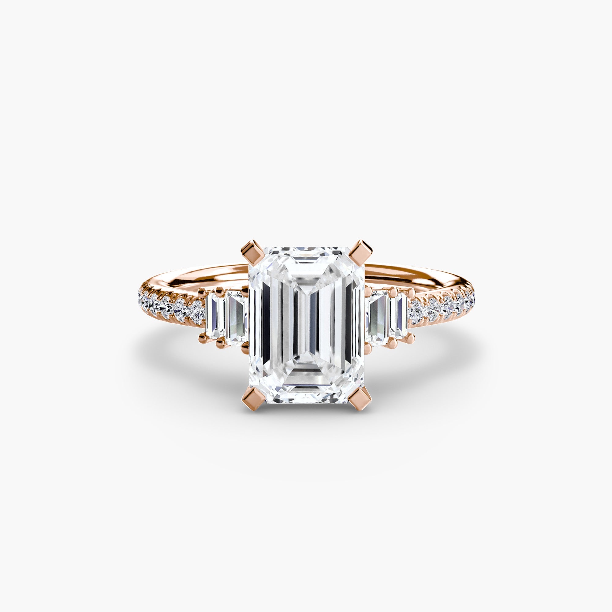Solitaire with Pavé 4 - Jewelry by Cleo