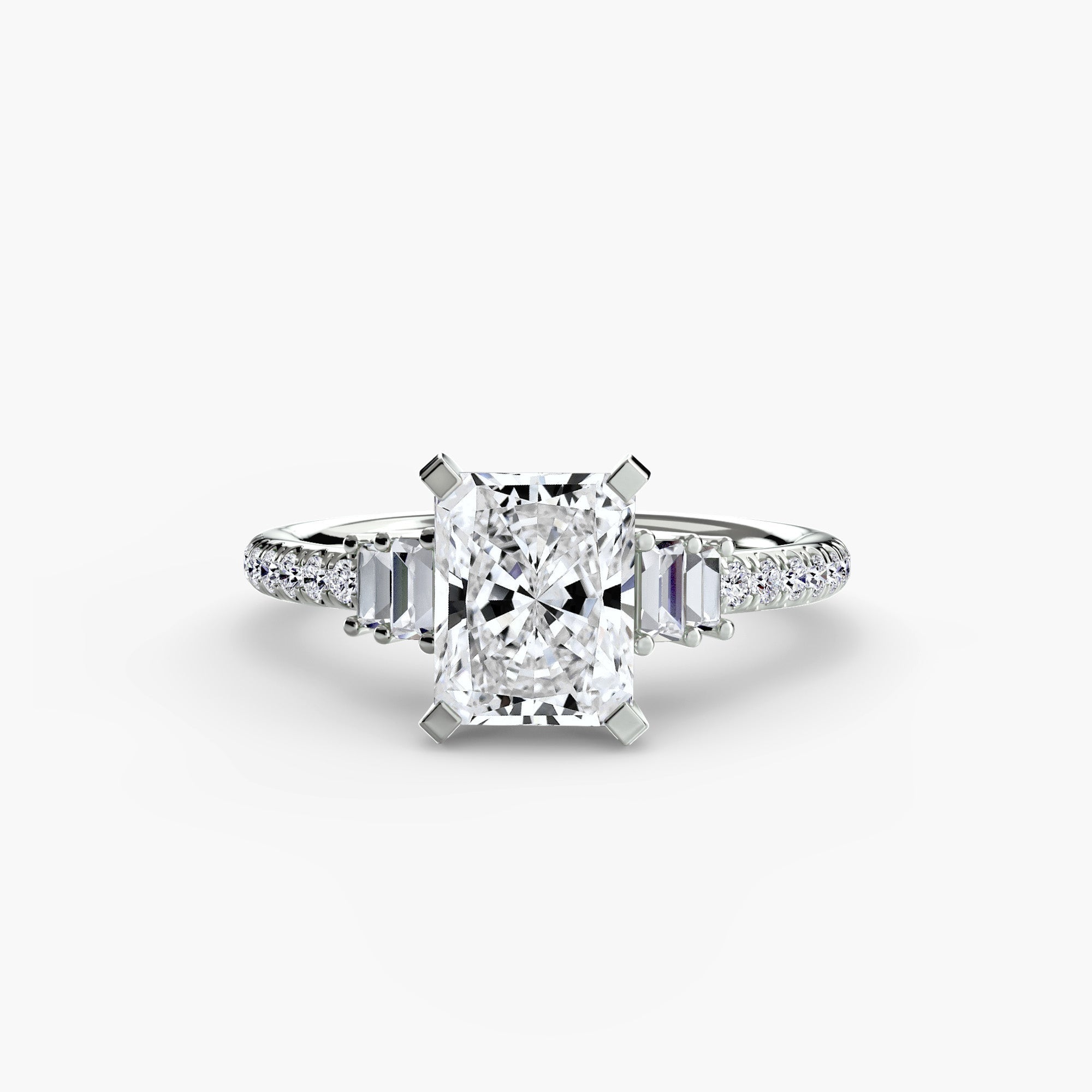 Solitaire with Pavé 4 - Jewelry by Cleo