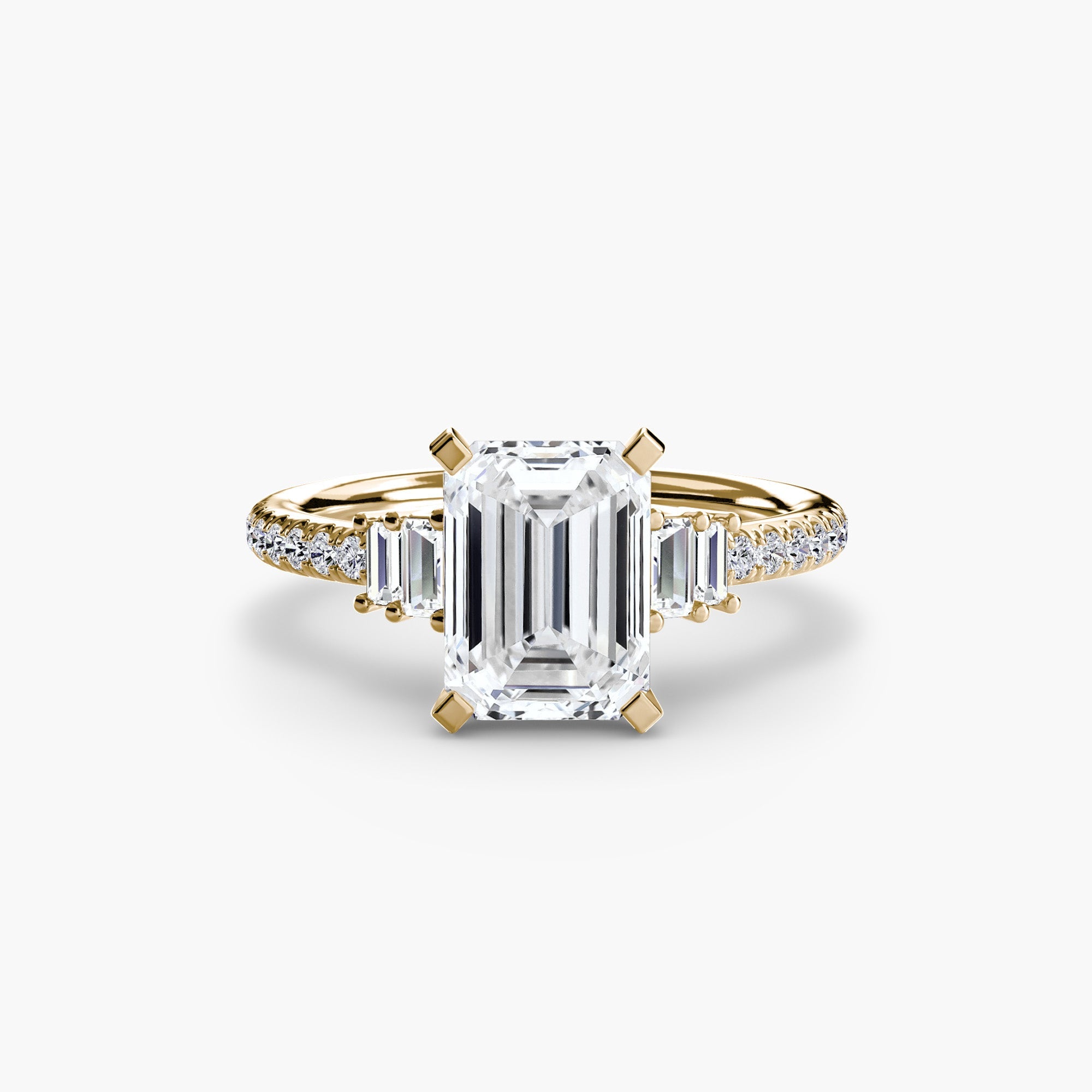 Solitaire with Pavé 4 - Jewelry by Cleo