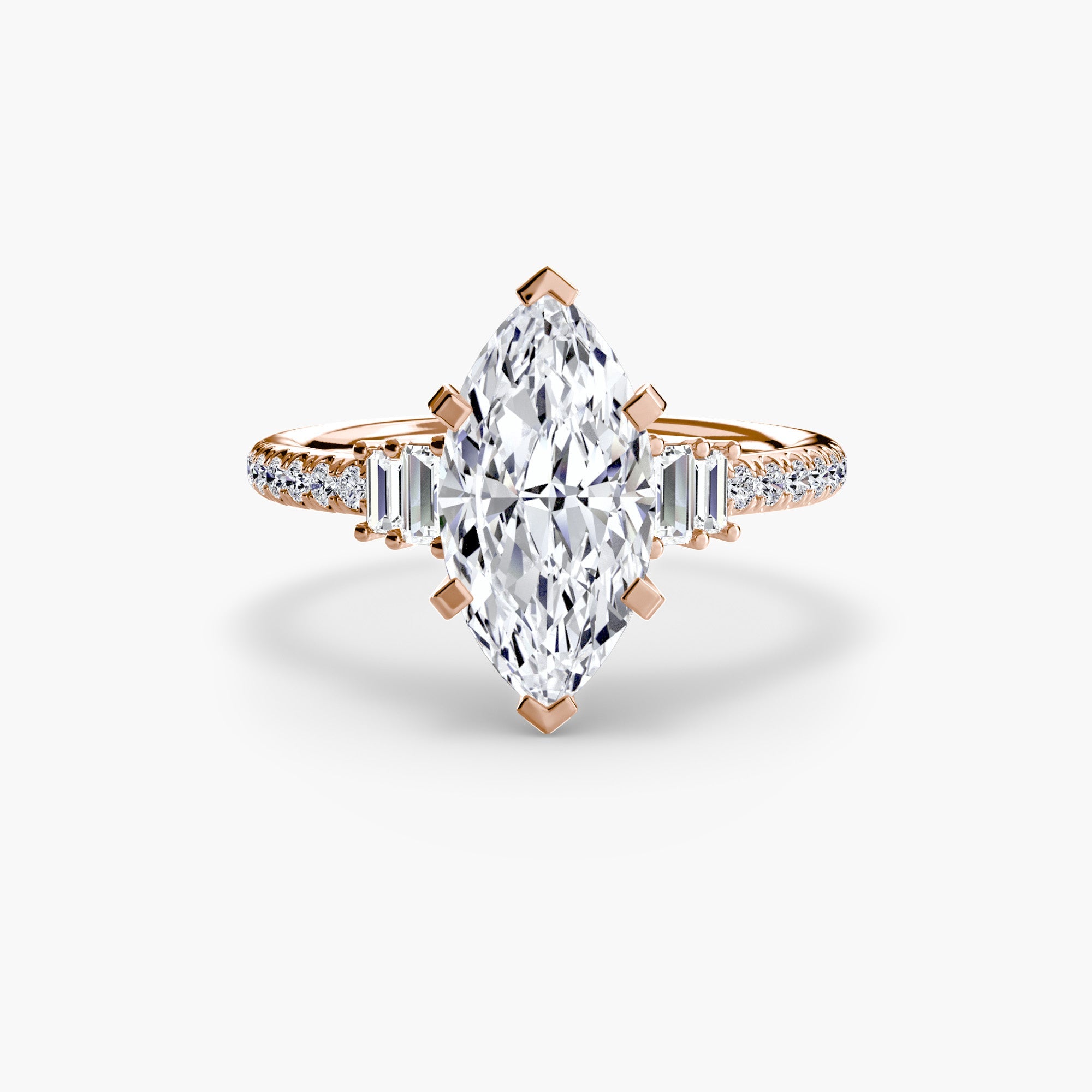 Solitaire with Pavé 4 - Jewelry by Cleo
