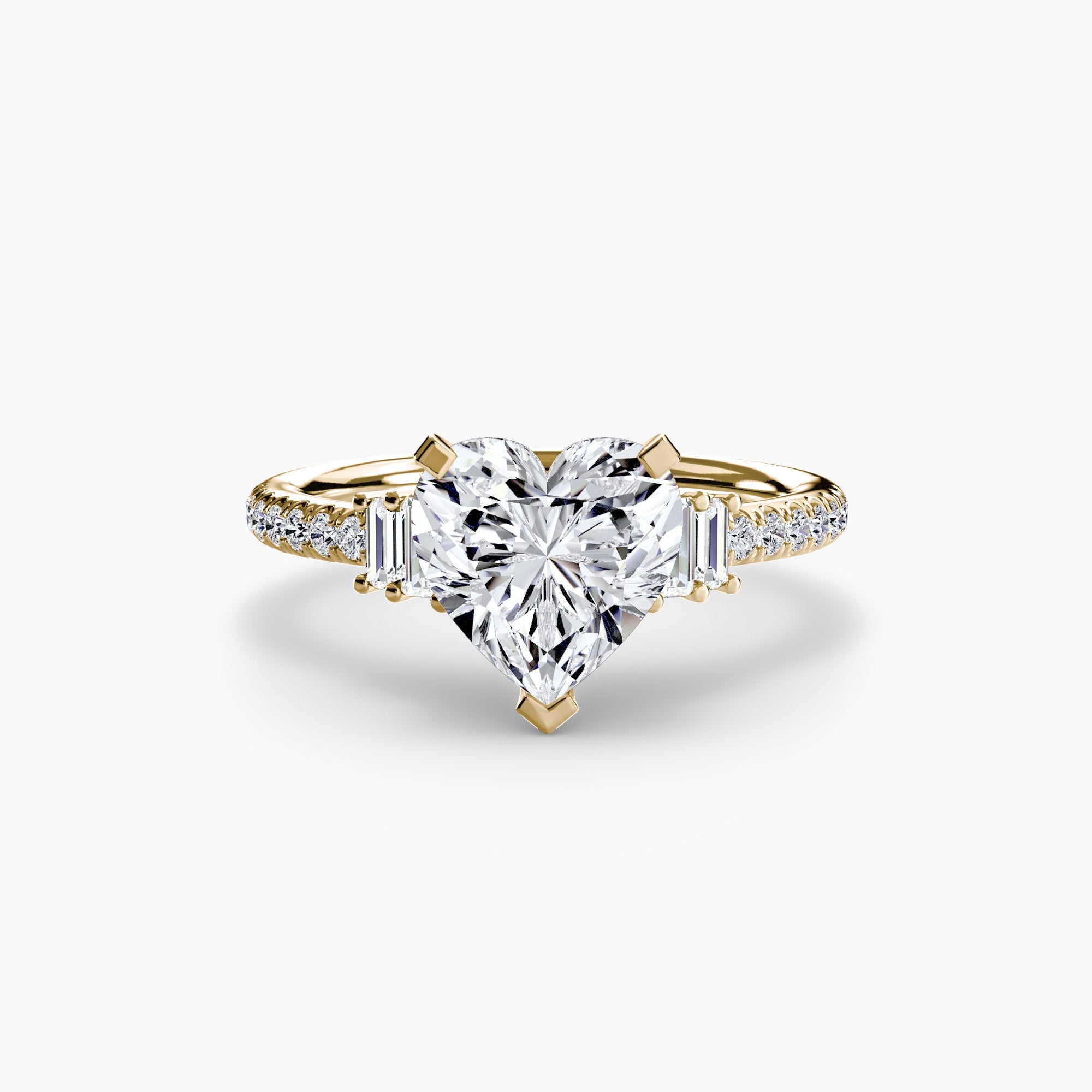 Solitaire with Pavé 4 - Jewelry by Cleo