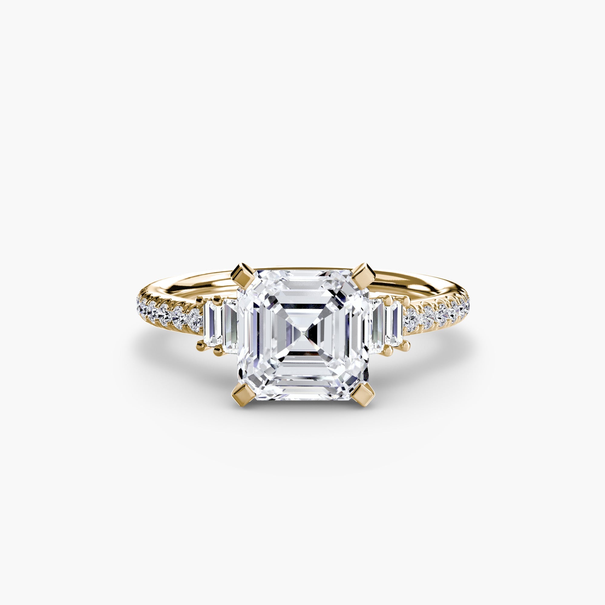 Solitaire with Pavé 4 - Jewelry by Cleo