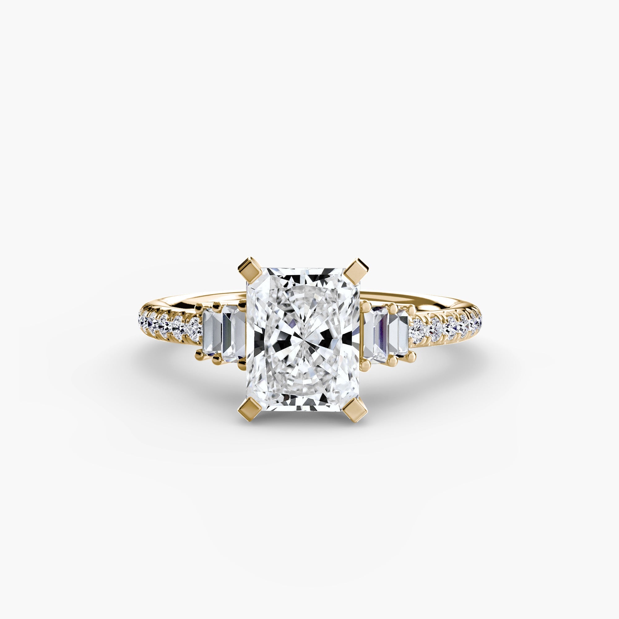 Solitaire with Pavé 4 - Jewelry by Cleo