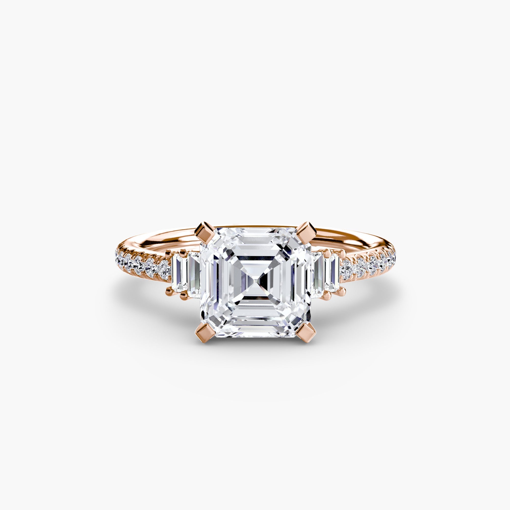Solitaire with Pavé 4 - Jewelry by Cleo