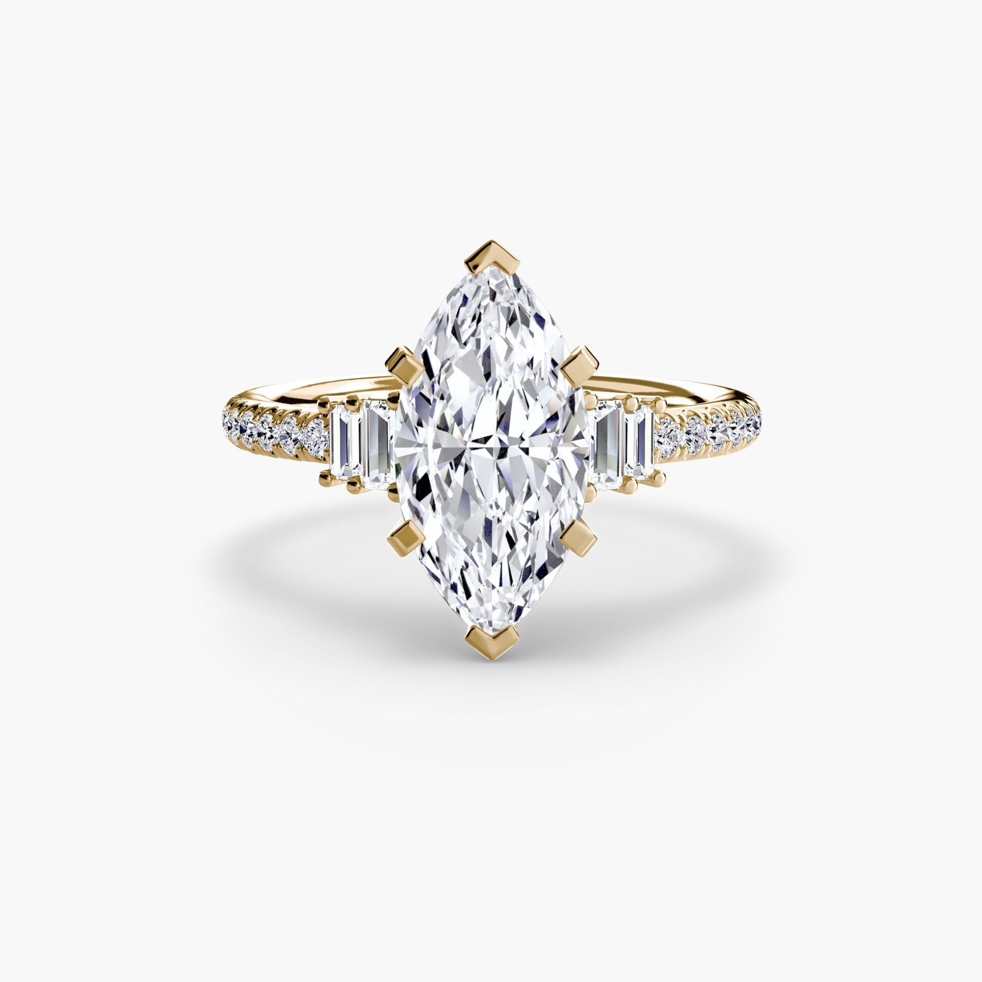 Solitaire with Pavé 4 - Jewelry by Cleo