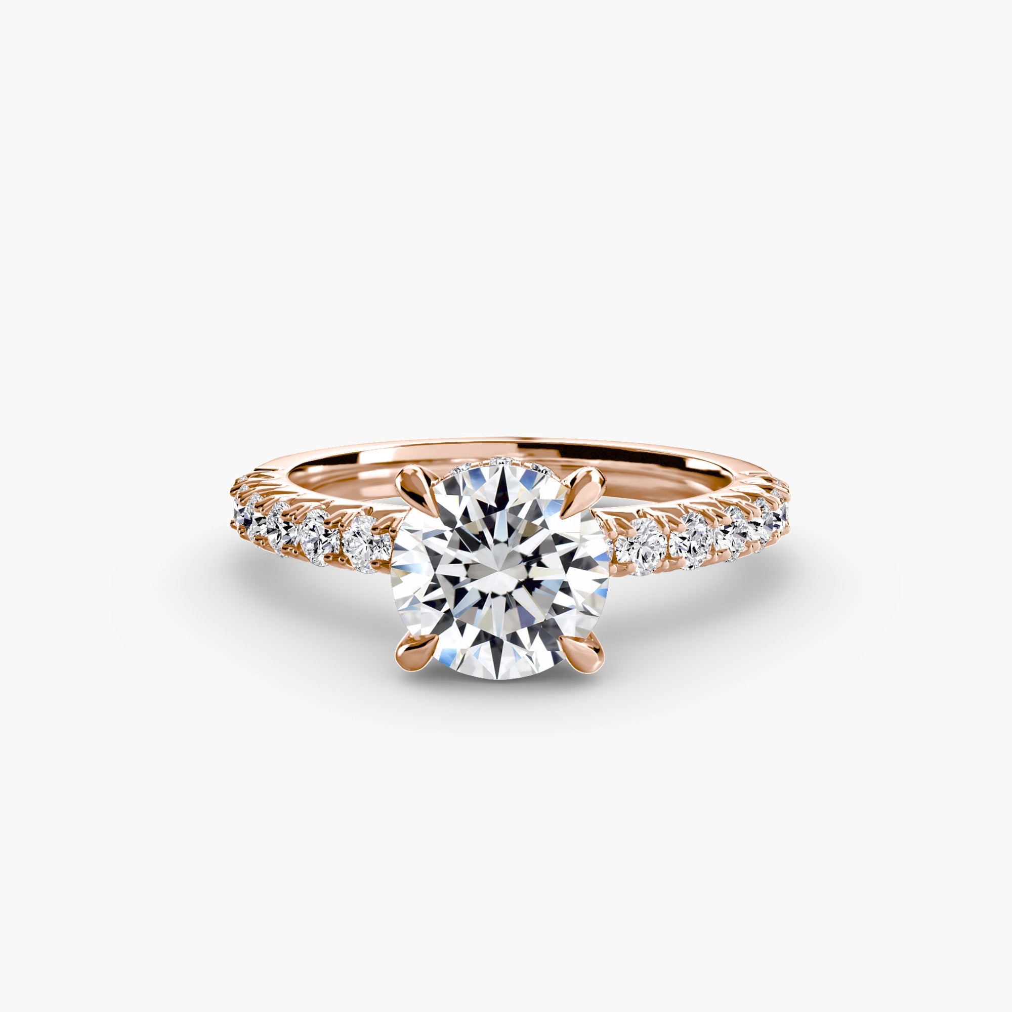 Solitaire with Pavé 6 - Jewelry by Cleo
