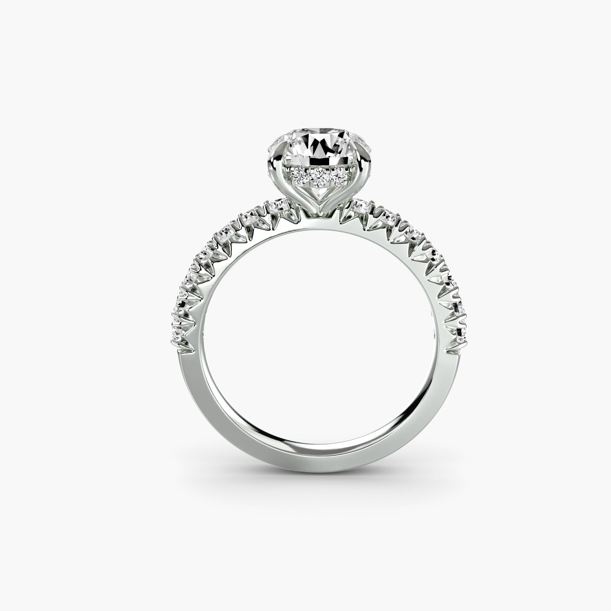 Solitaire with Pavé 6 - Jewelry by Cleo