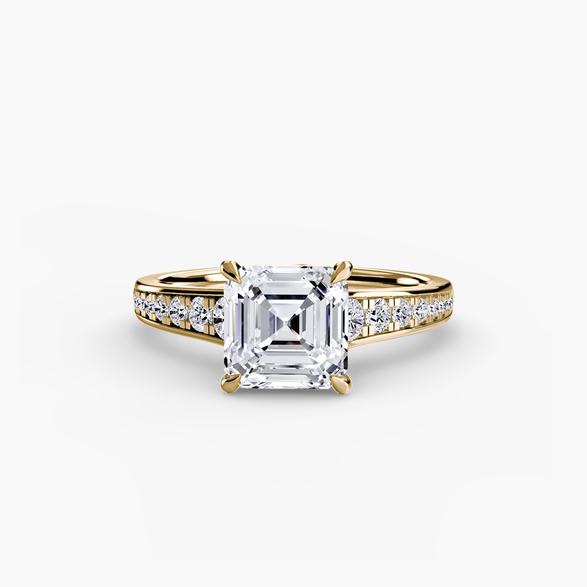 Solitaire with Pavé 7 - Jewelry by Cleo
