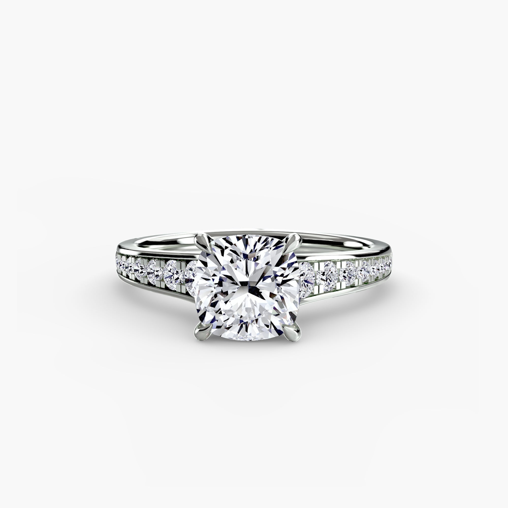 Solitaire with Pavé 7 - Jewelry by Cleo