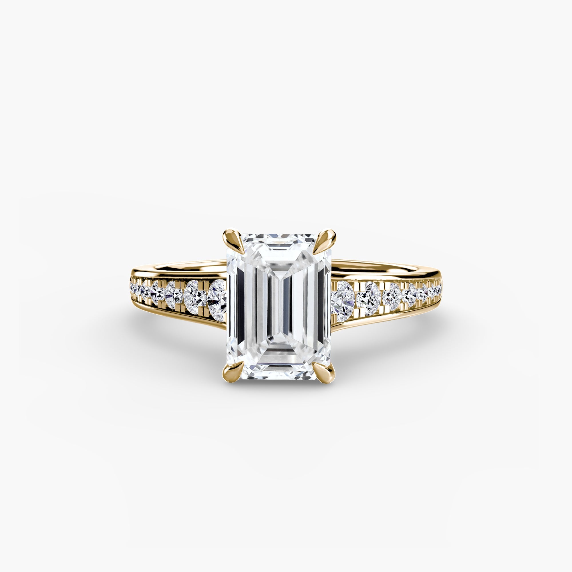 Solitaire with Pavé 7 - Jewelry by Cleo