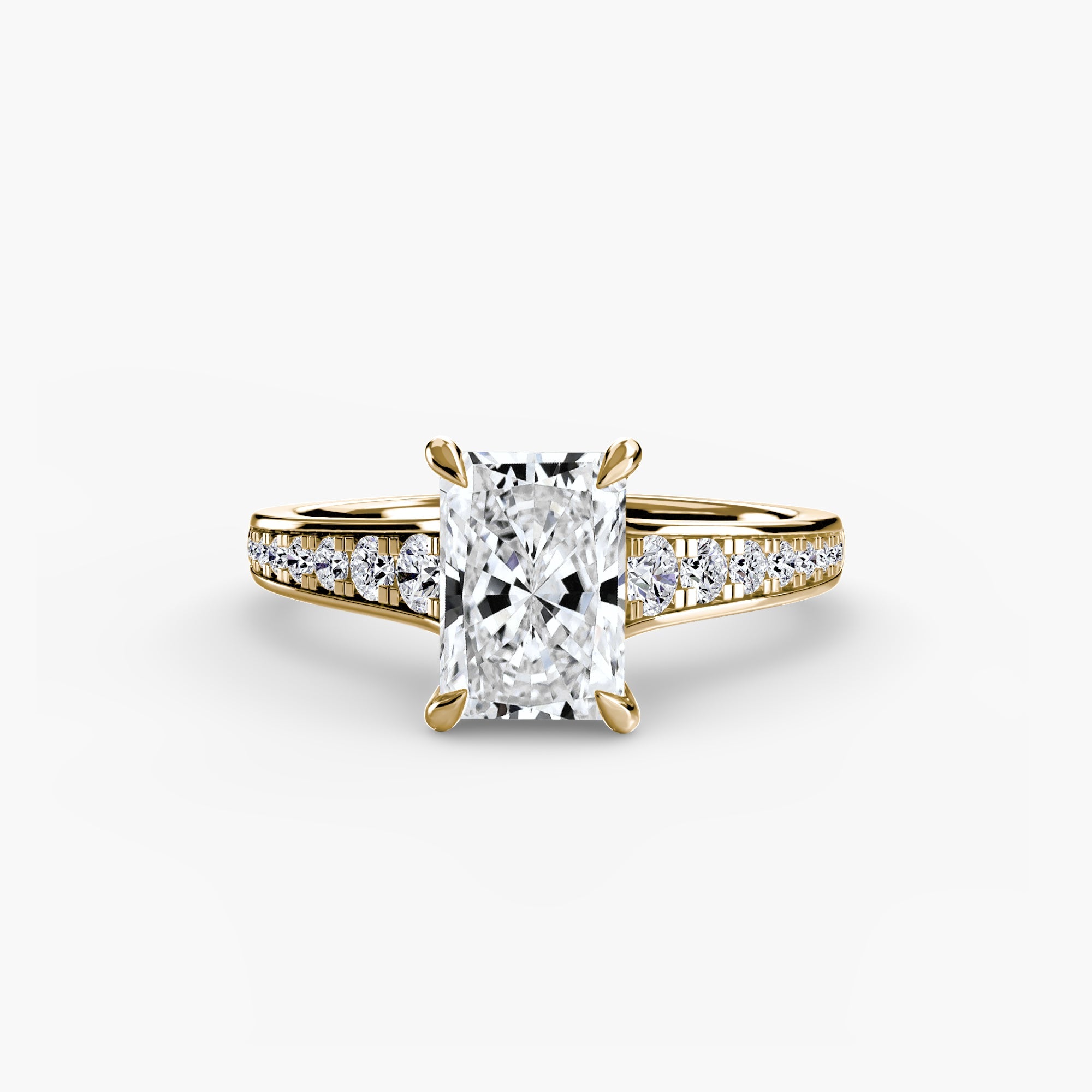 Solitaire with Pavé 7 - Jewelry by Cleo