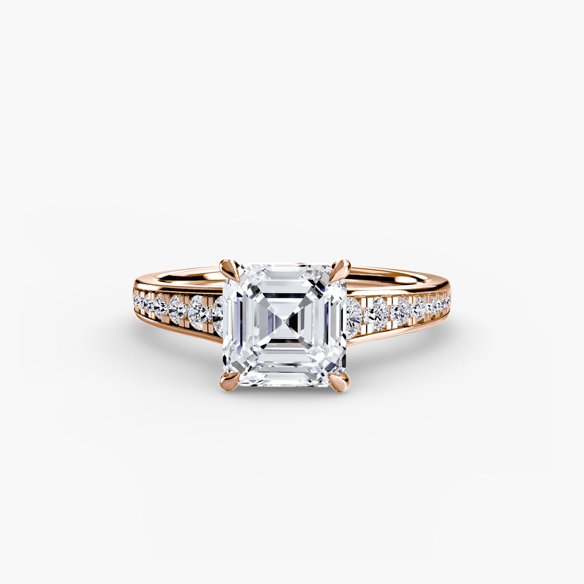 Solitaire with Pavé 7 - Jewelry by Cleo
