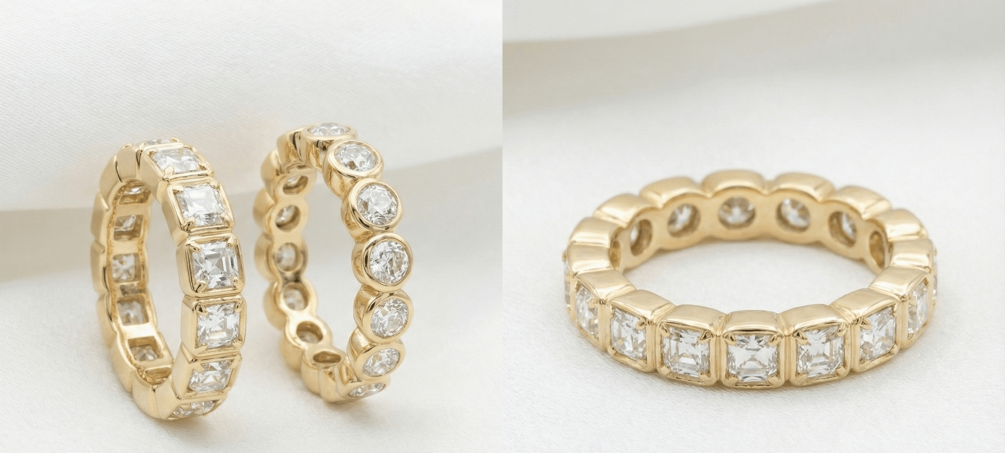 The Cleo Dial Band: The Half - and - Half Eternity - Jewelry by Cleo