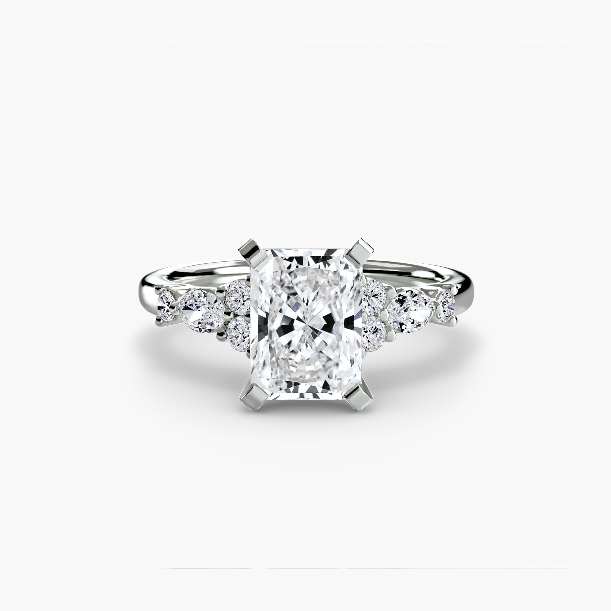 The Floral Accent Solitaire - Jewelry by Cleo