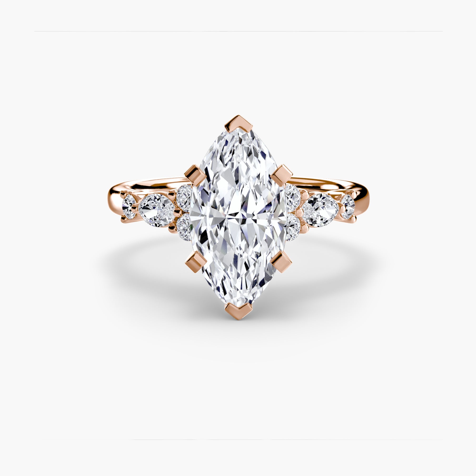 The Floral Accent Solitaire - Jewelry by Cleo