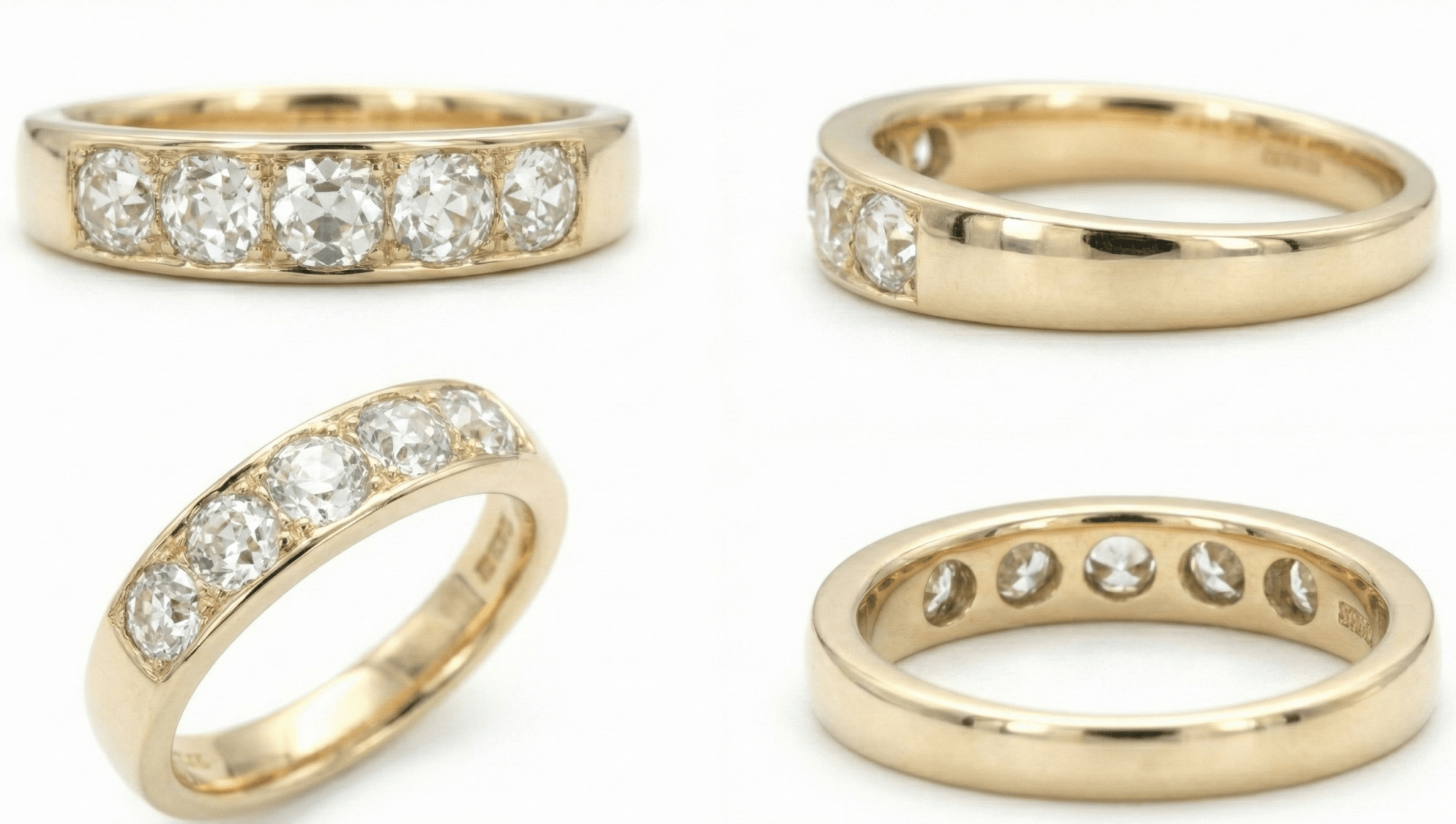 The Heritage Half - Bezel Band - Jewelry by Cleo