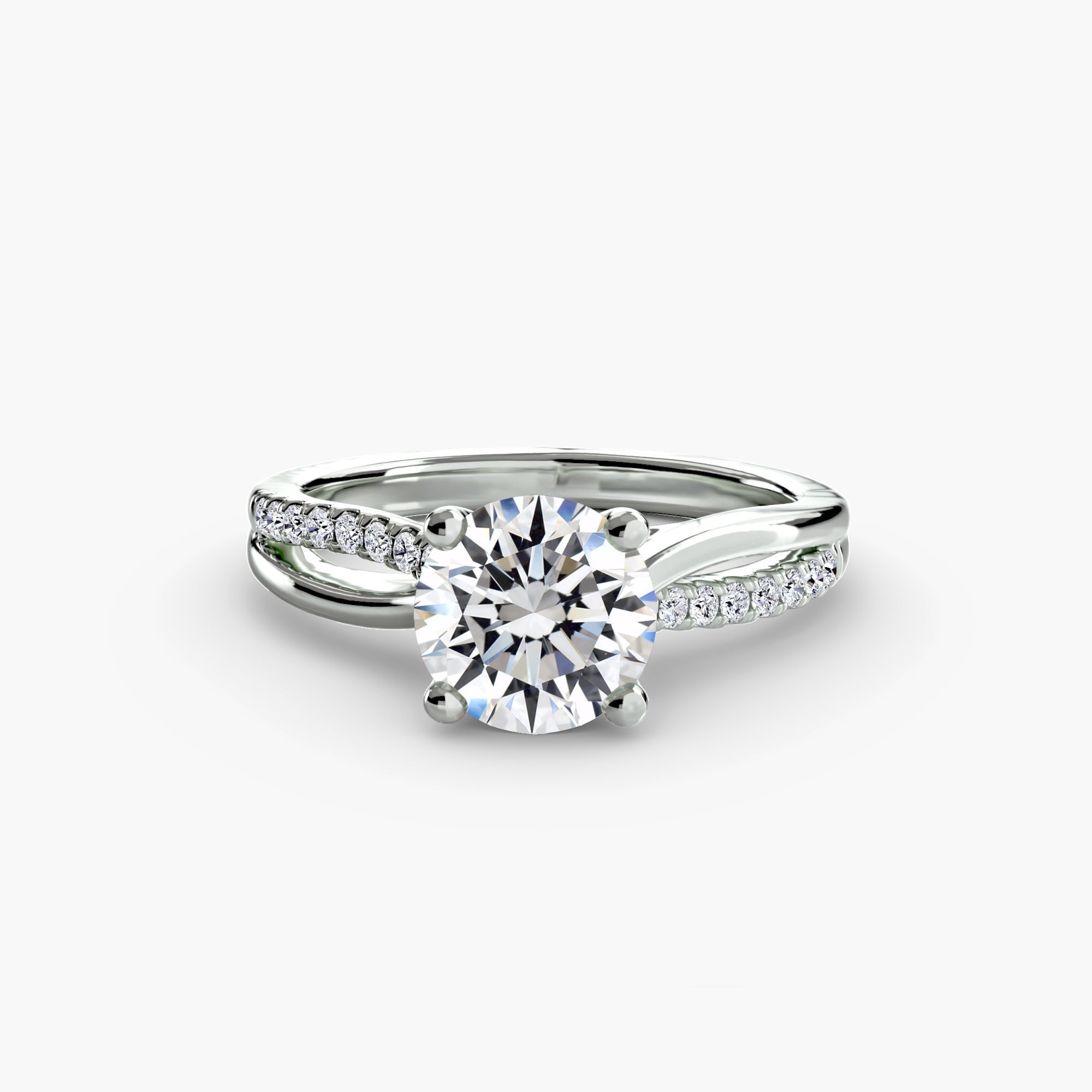 The Split Shank Pavé Solitaire - Jewelry by Cleo
