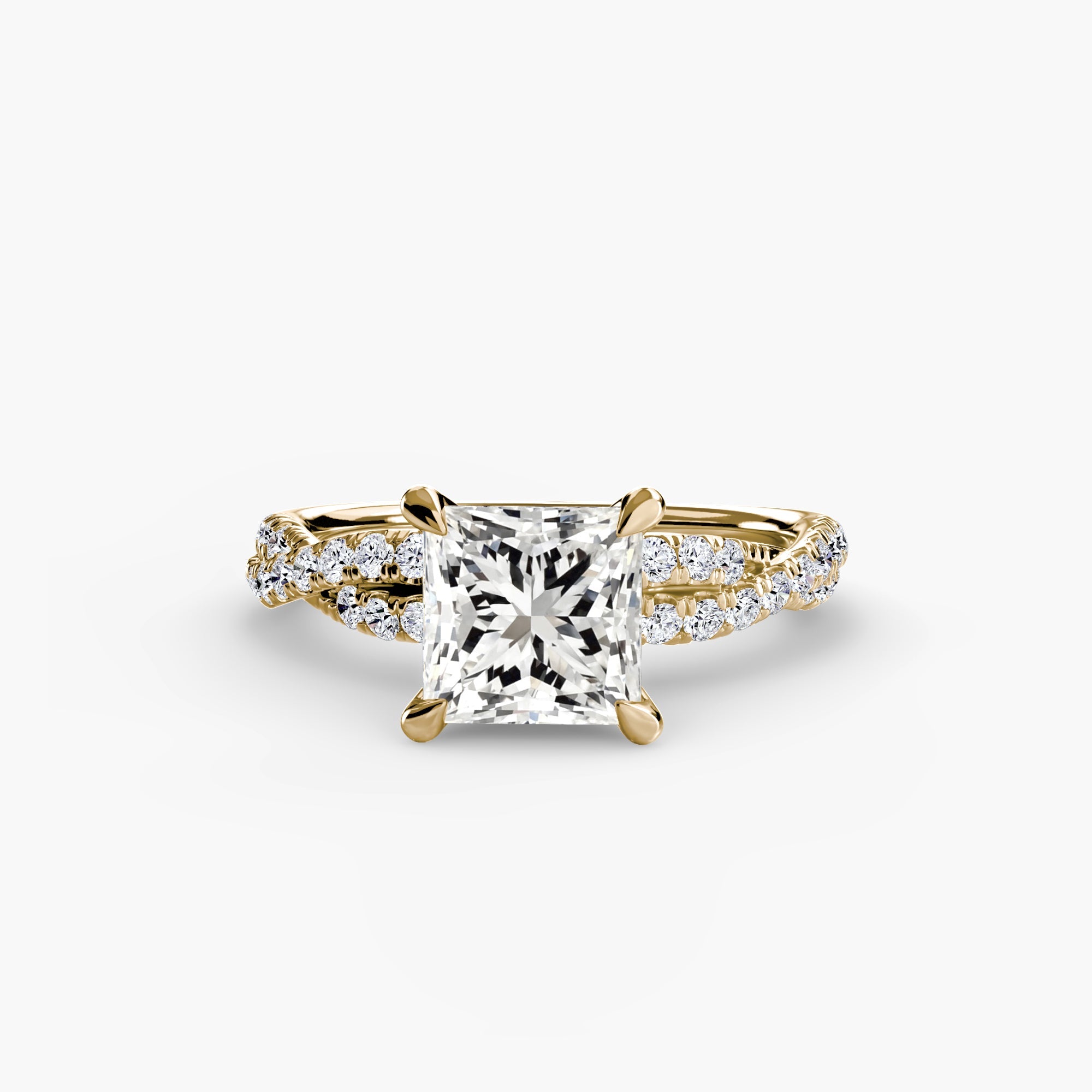 The Twisted Pavé Solitaire - Jewelry by Cleo