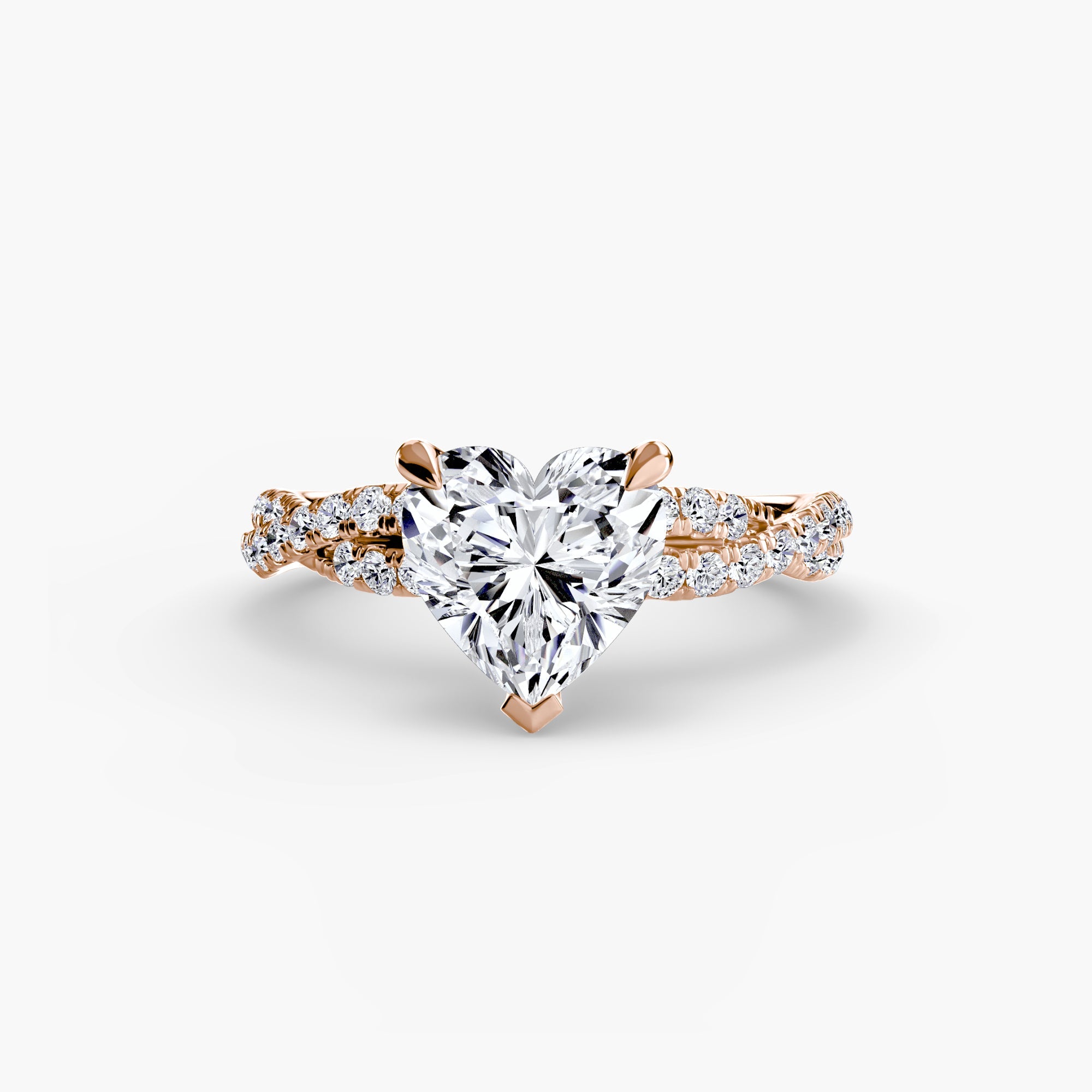 The Twisted Pavé Solitaire - Jewelry by Cleo