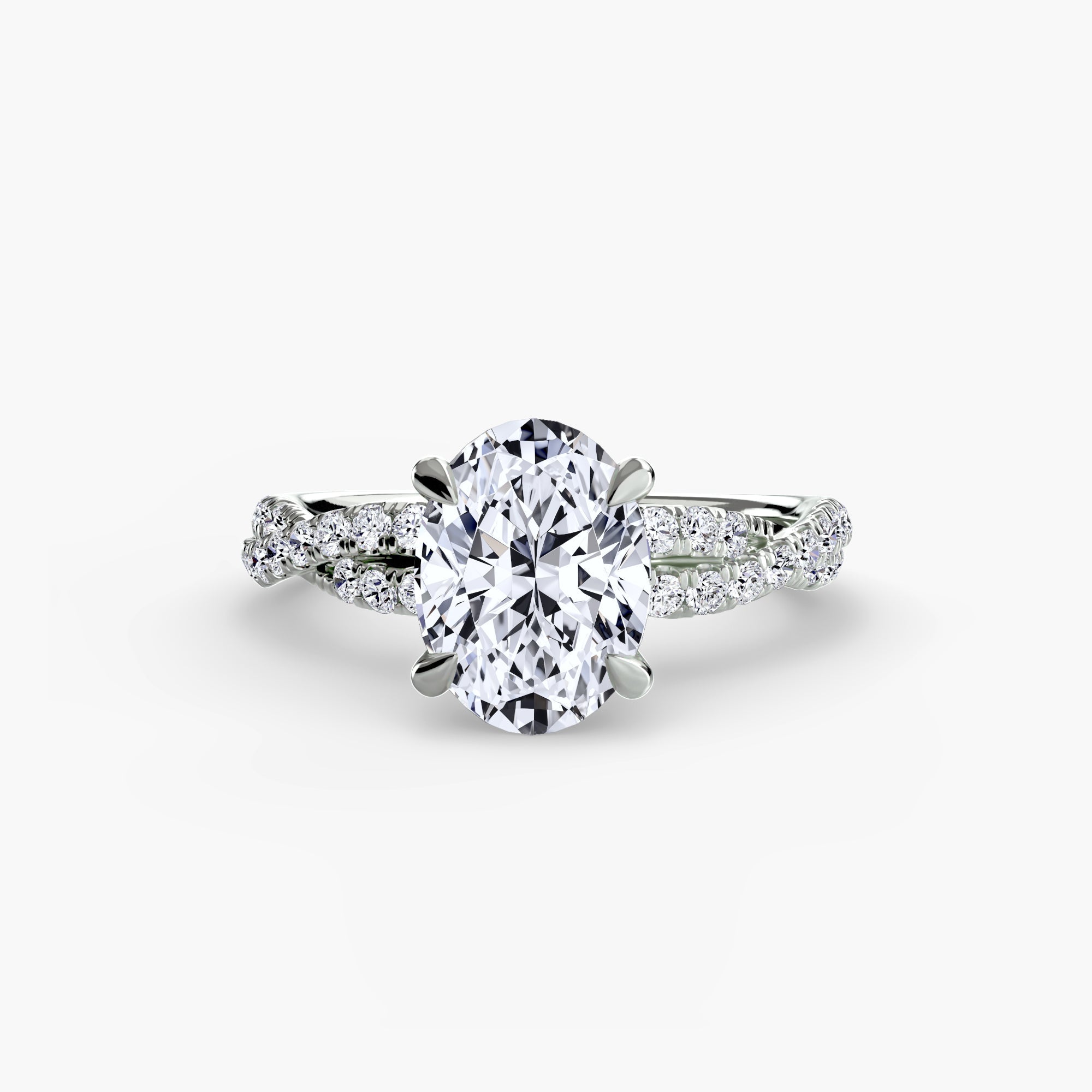 The Twisted Pavé Solitaire - Jewelry by Cleo