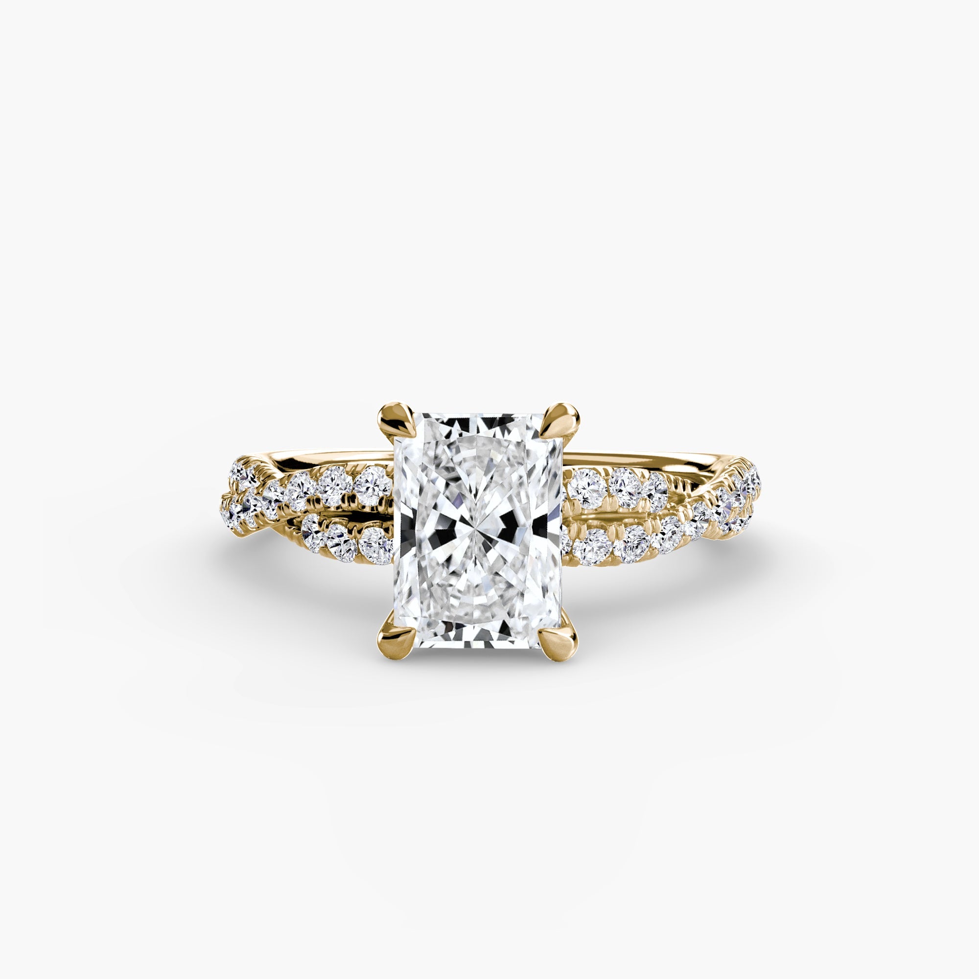 The Twisted Pavé Solitaire - Jewelry by Cleo