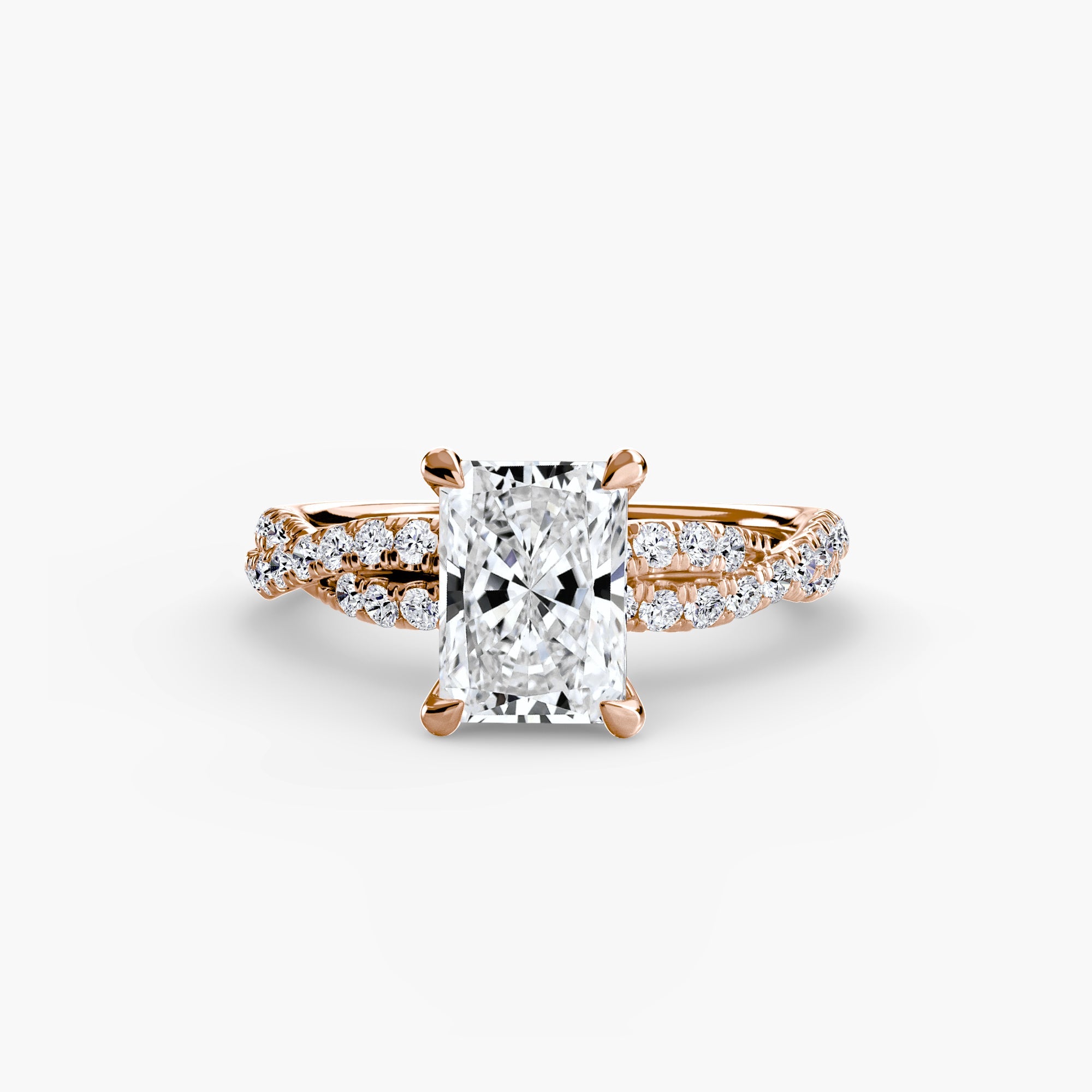 The Twisted Pavé Solitaire - Jewelry by Cleo