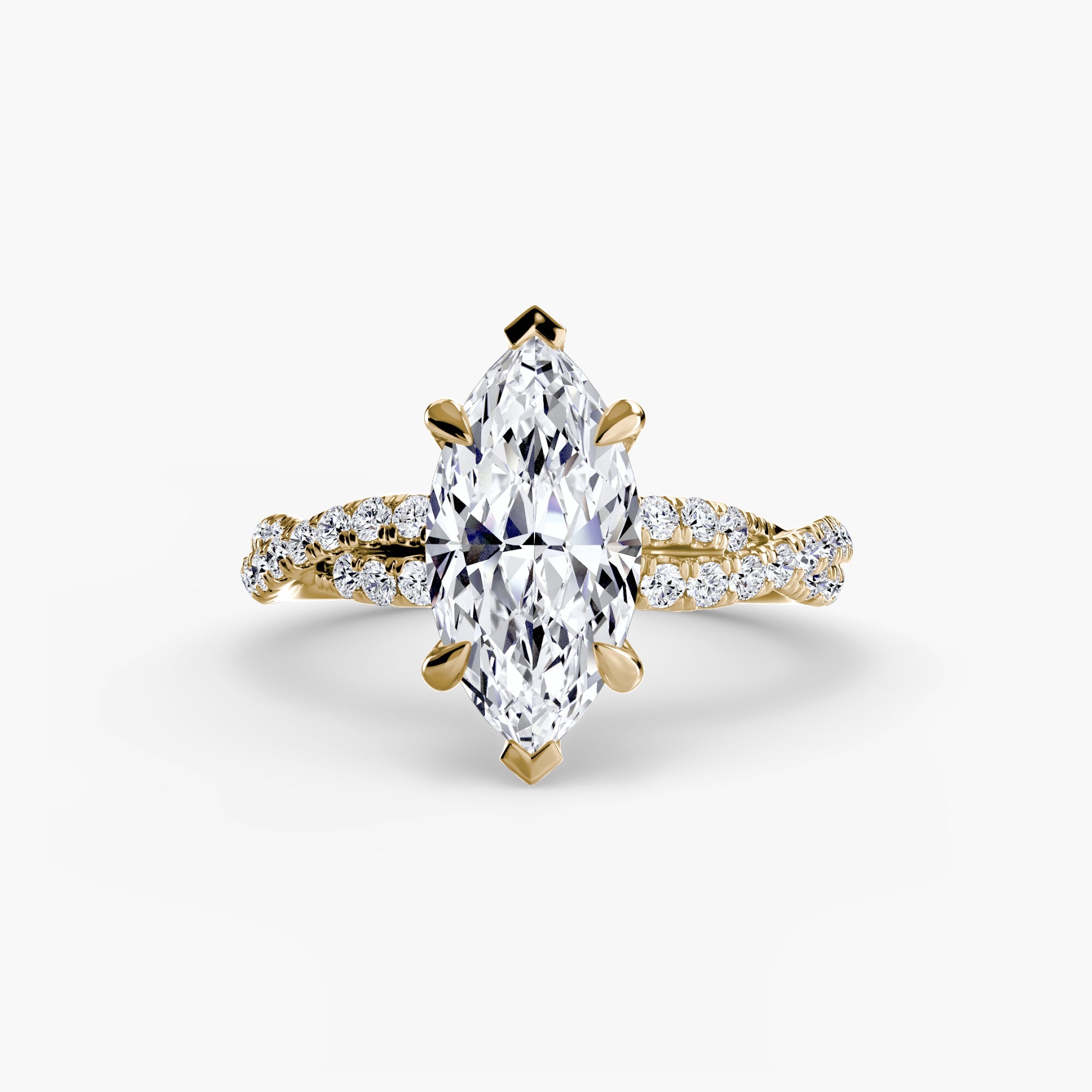 The Twisted Pavé Solitaire - Jewelry by Cleo
